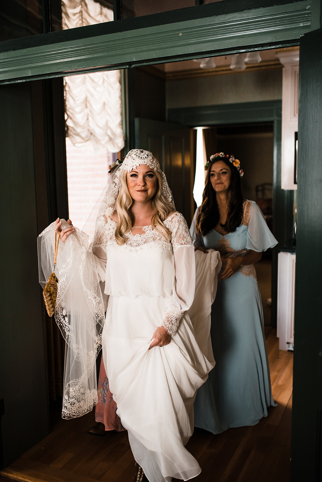 Ouray Wedding, Rocky Mountain Wedding, Claire Pettibone Boho Veil, Lillian West wedding dress, Denver Bridal Shop