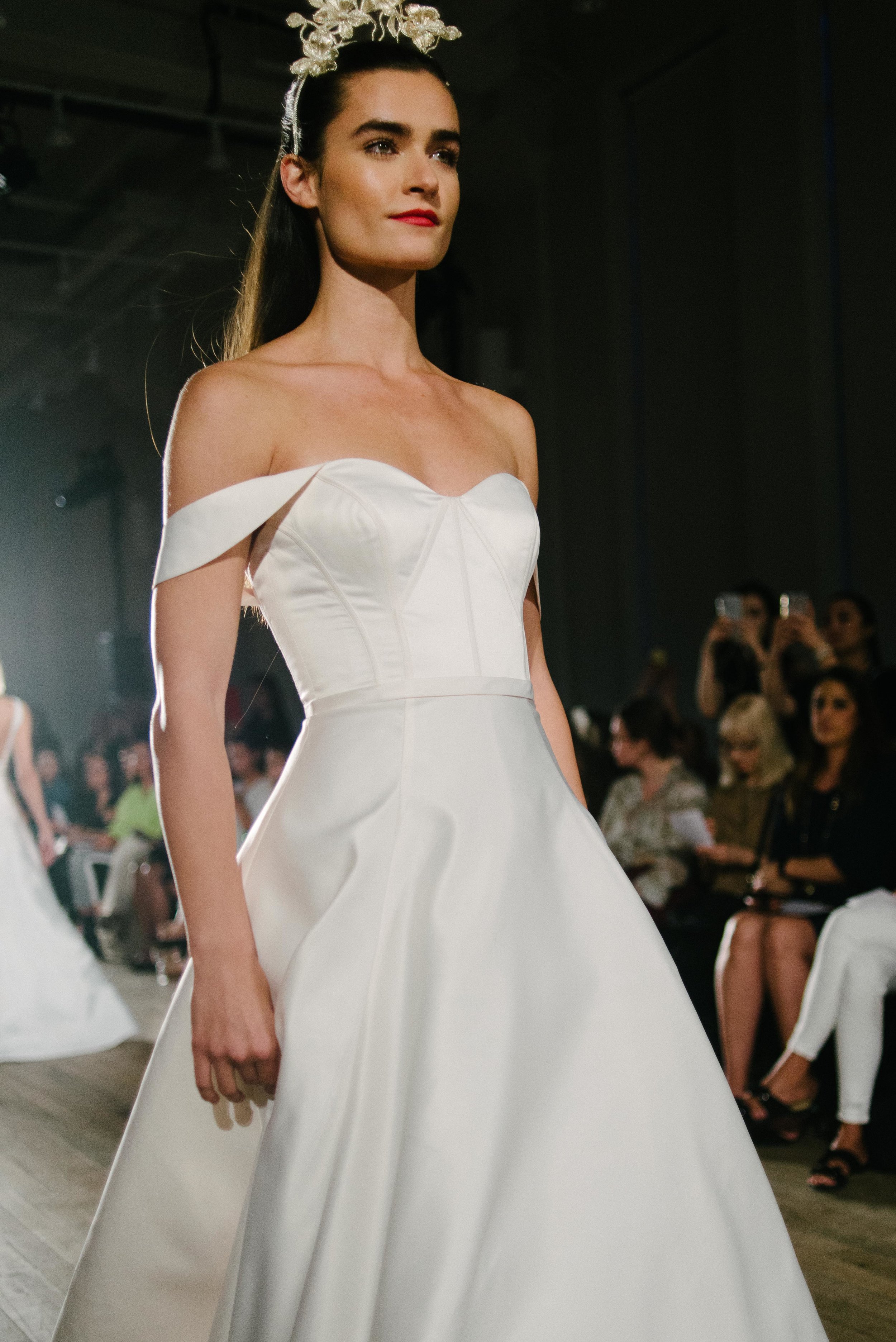 Bridal Fashion Week Trends 2019, New York Bridal Fashion Week, Bridal Market, Off The Shoulder