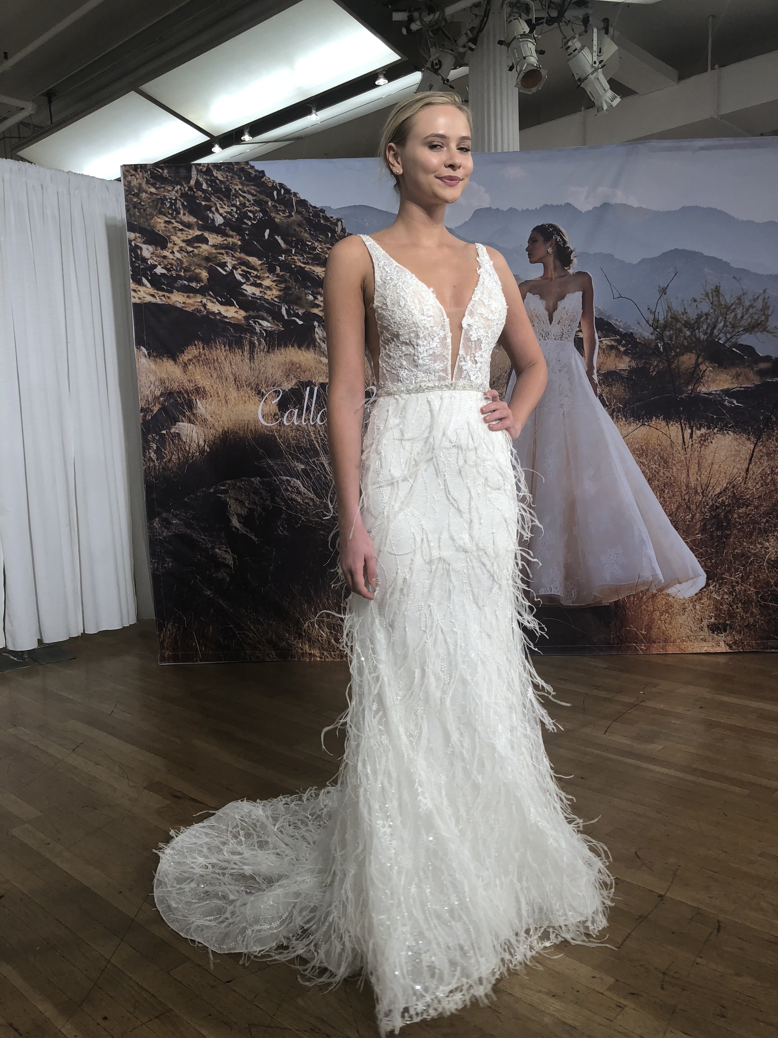 Bridal Fashion Week Trends 2019, New York Bridal Fashion Week, Bridal Market, Feathers