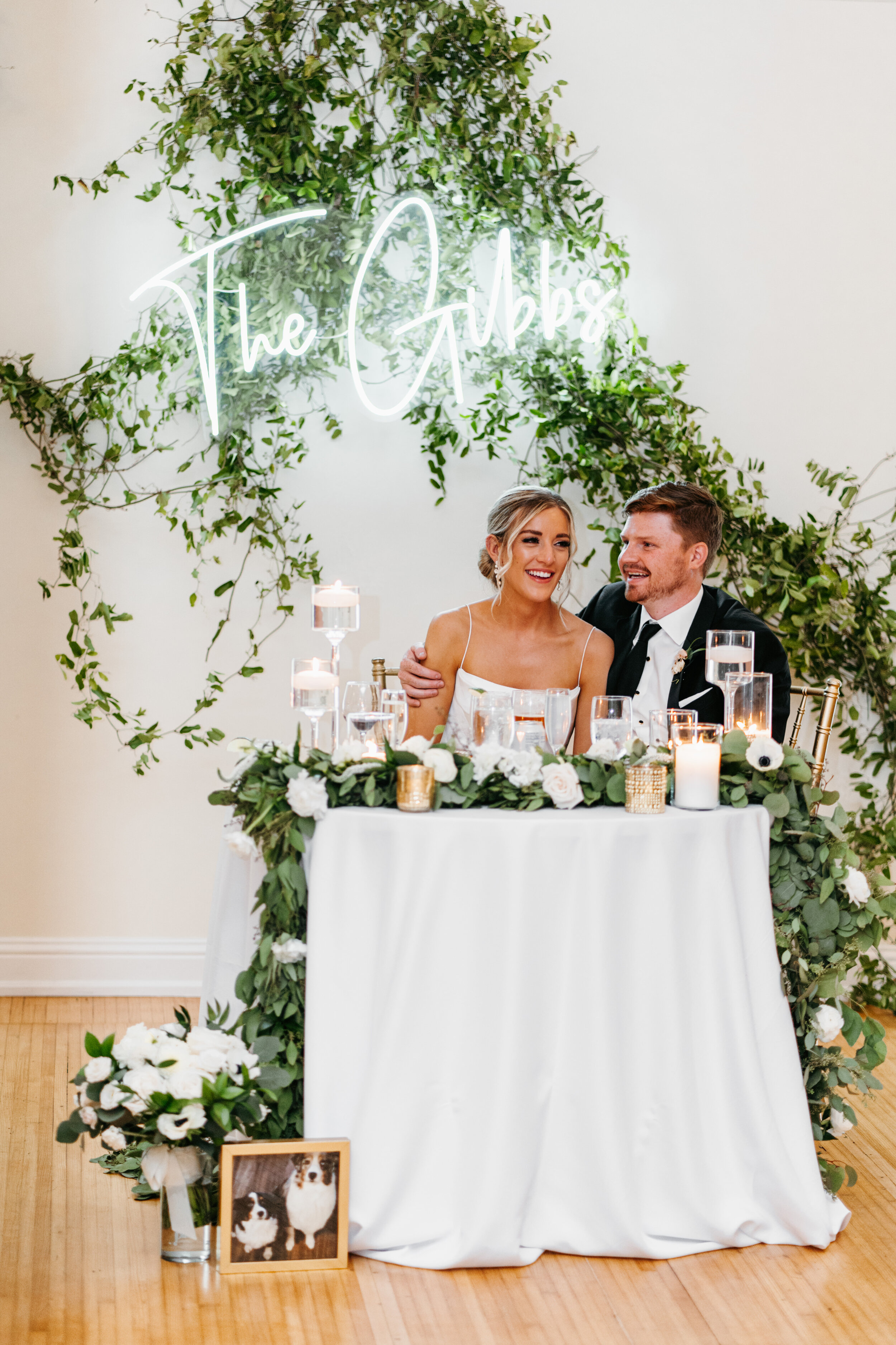 neon wedding sign