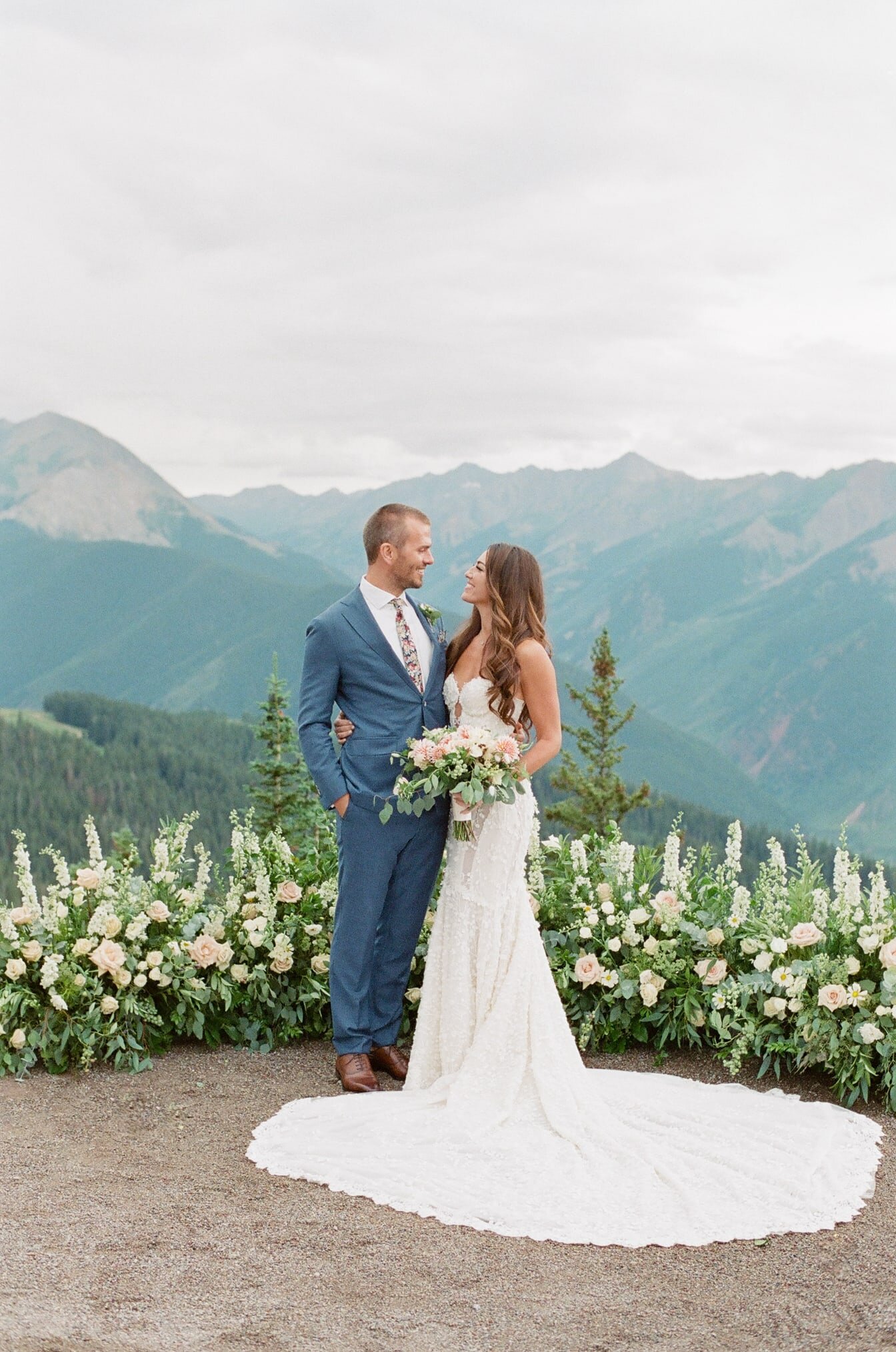 mountain wedding dress