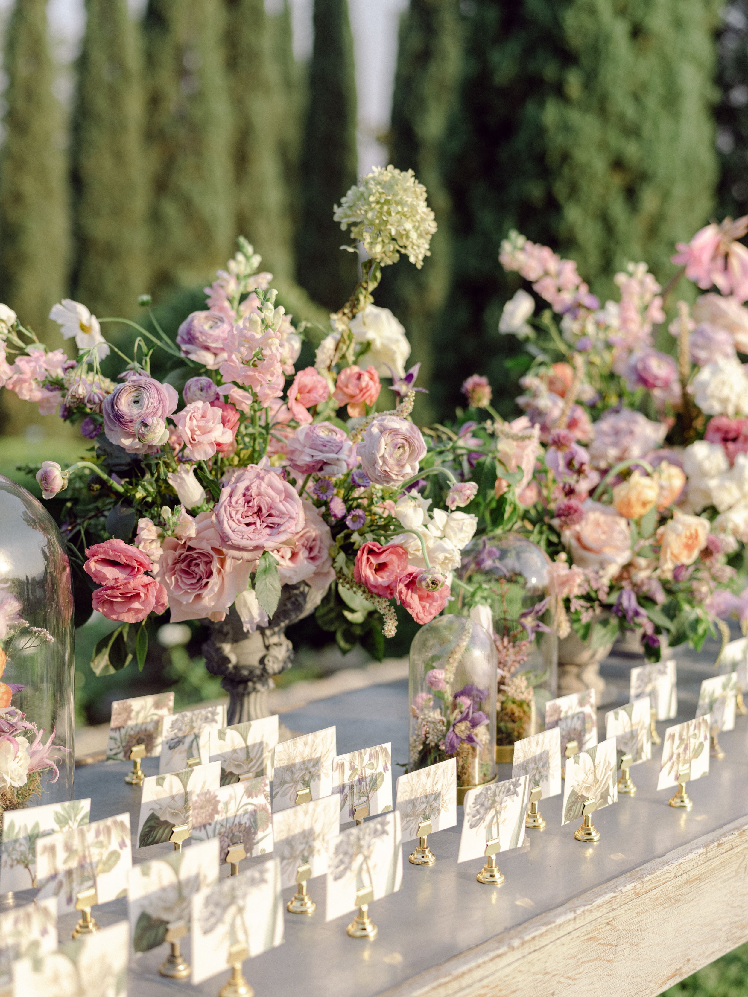 Floral Wedding Place Cards