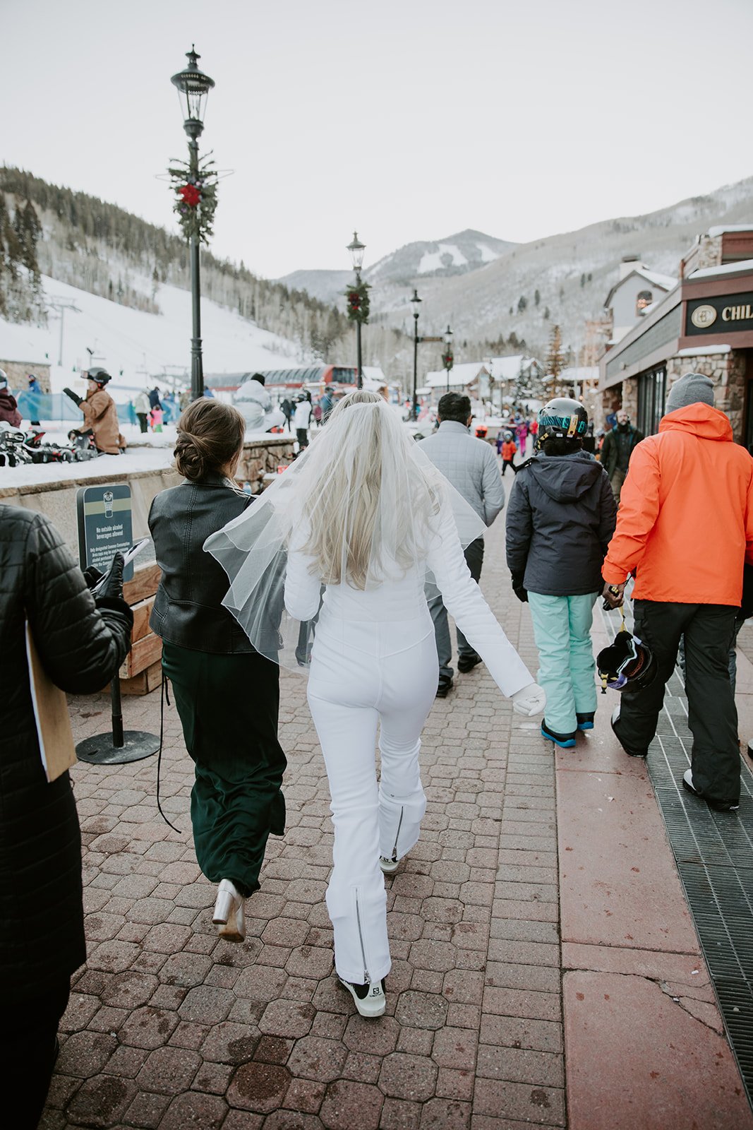 bridal ski suit