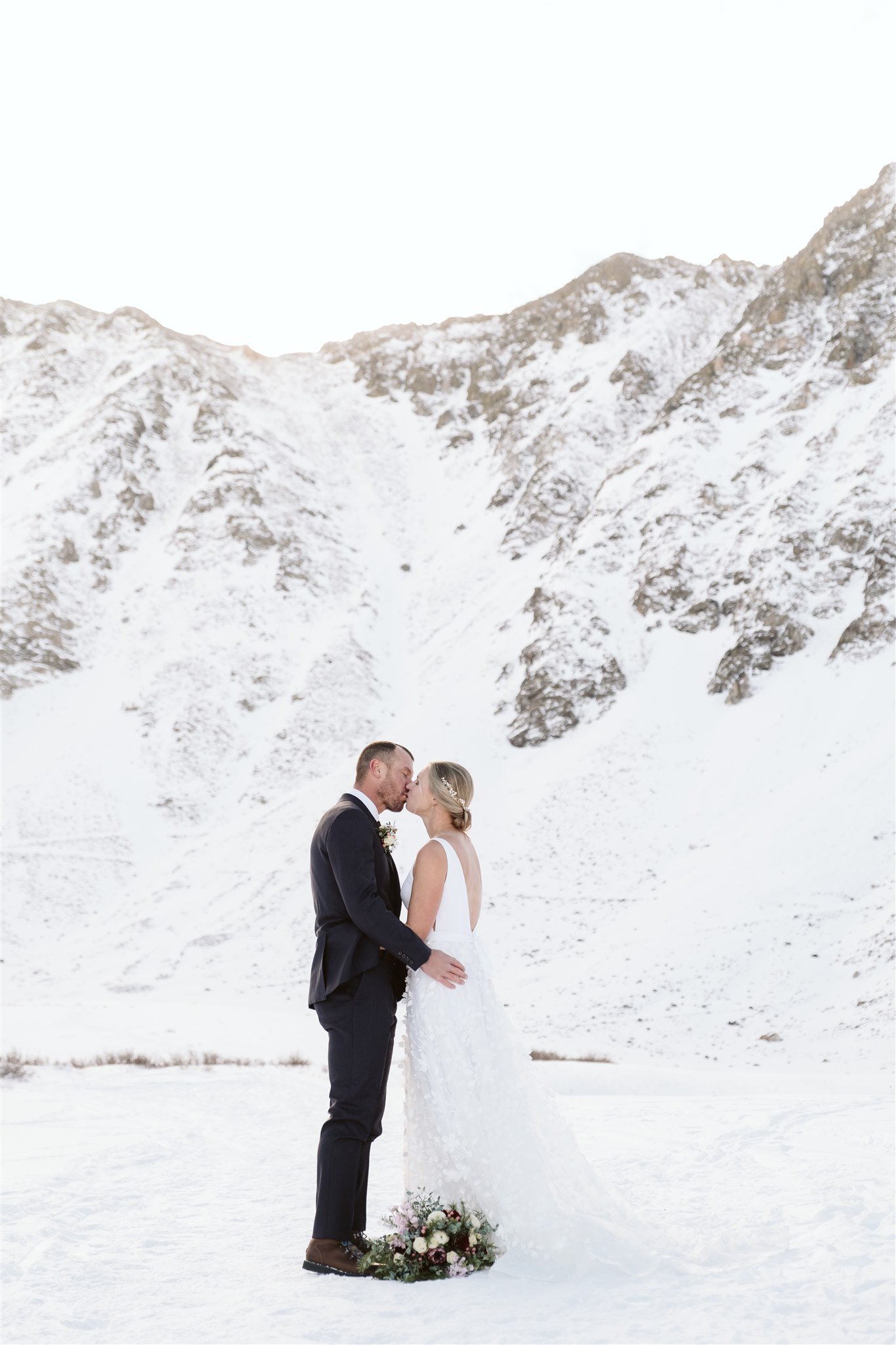  Colorado elopement adventure wedding mountains snow  