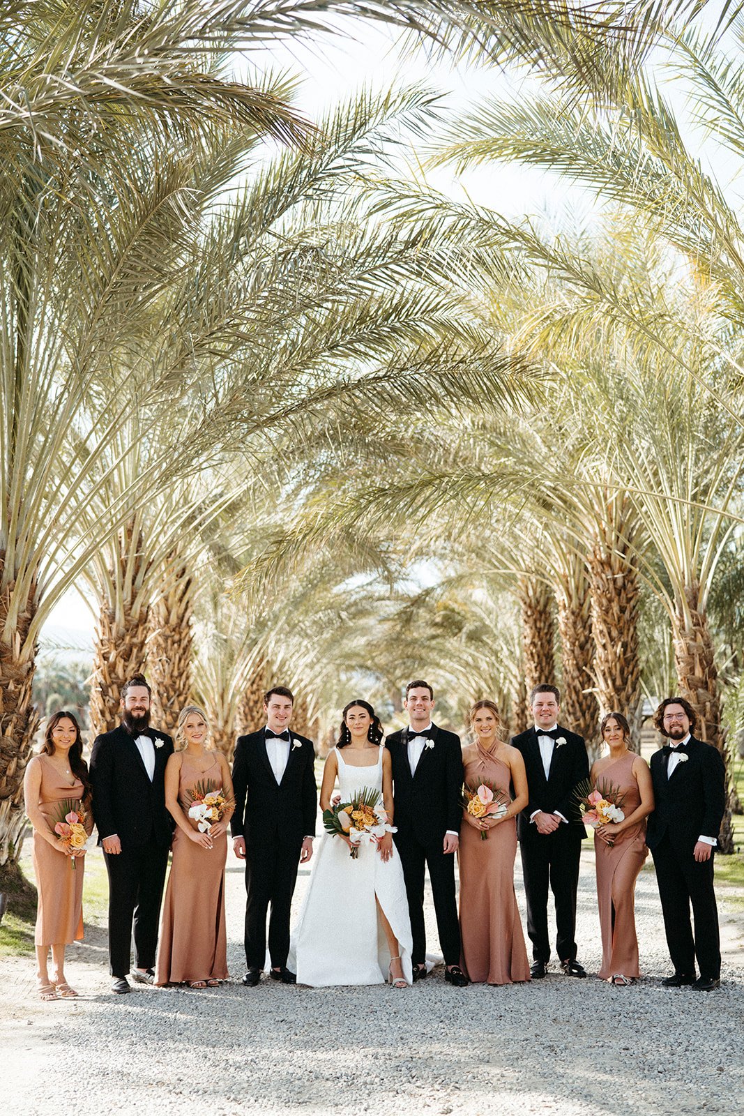  wedding party palm springs desert wedding Anne Barge Coraline 