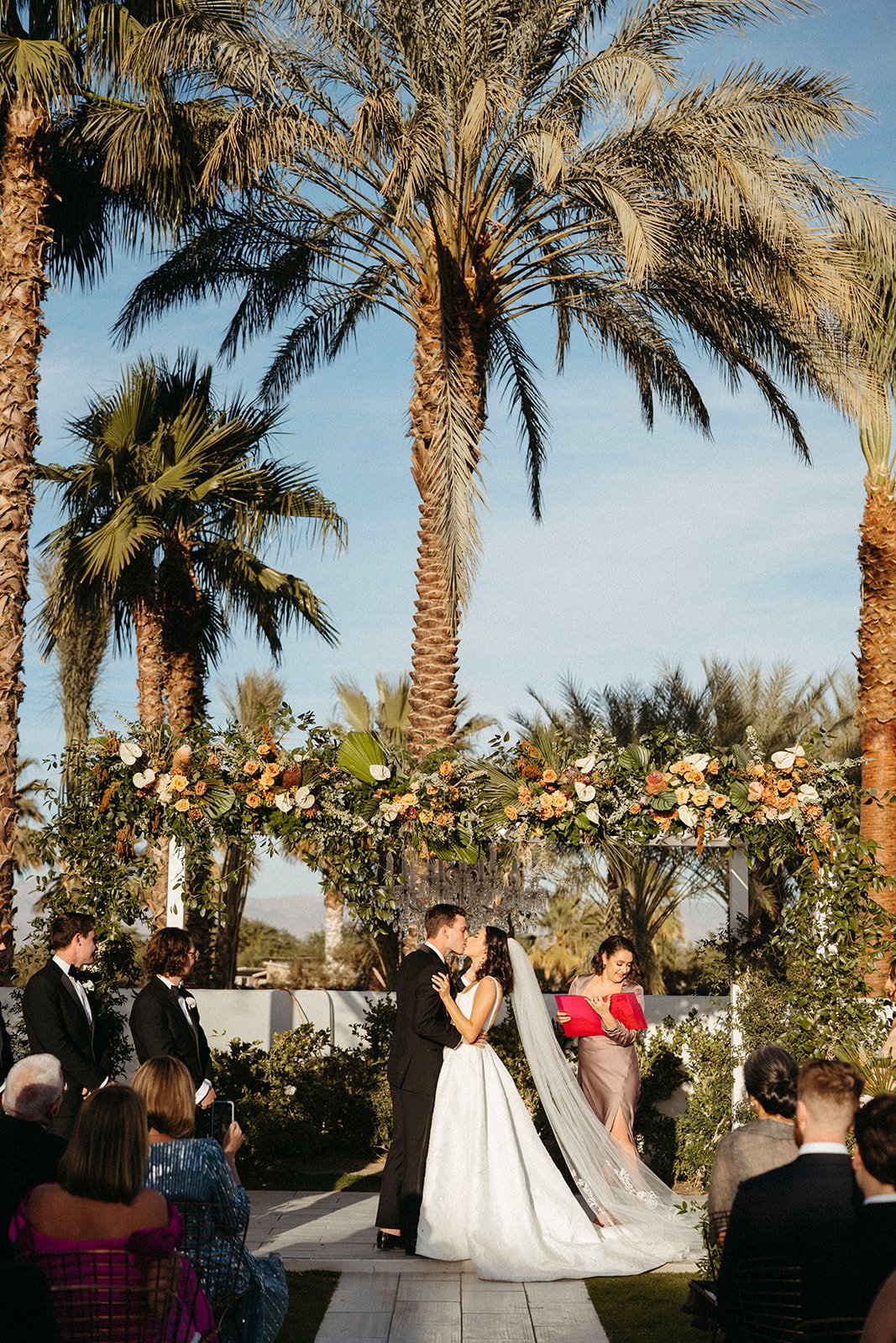 bride and groom palm springs desert wedding 