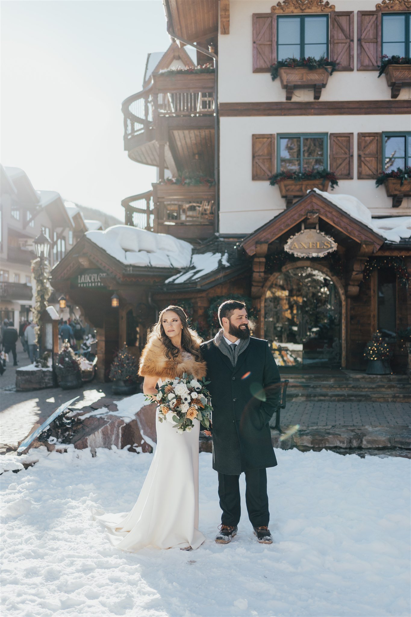  vail wedding winter elopement Colorado ceremony  