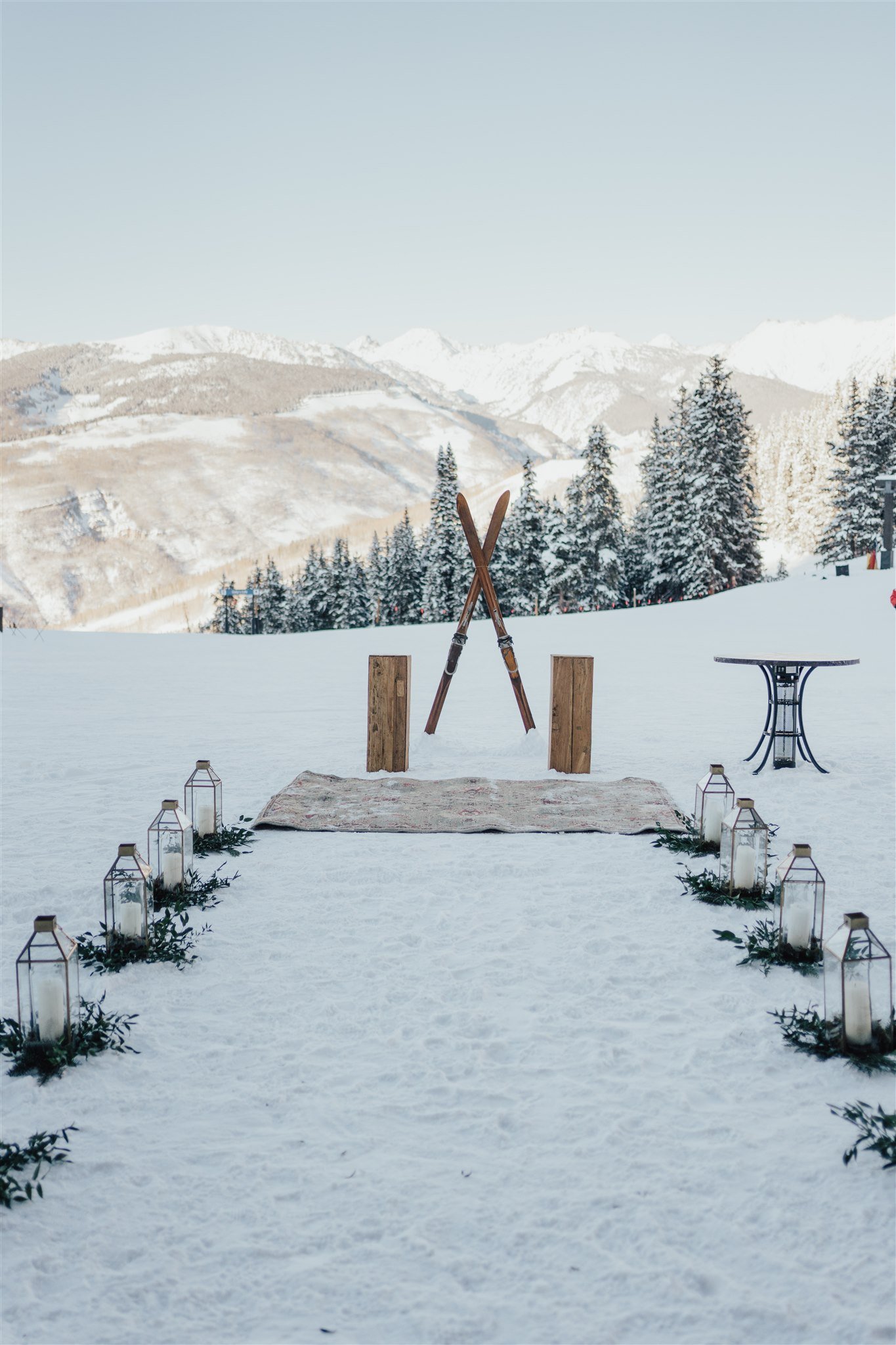  micro wedding vail ski intimate ceremony  