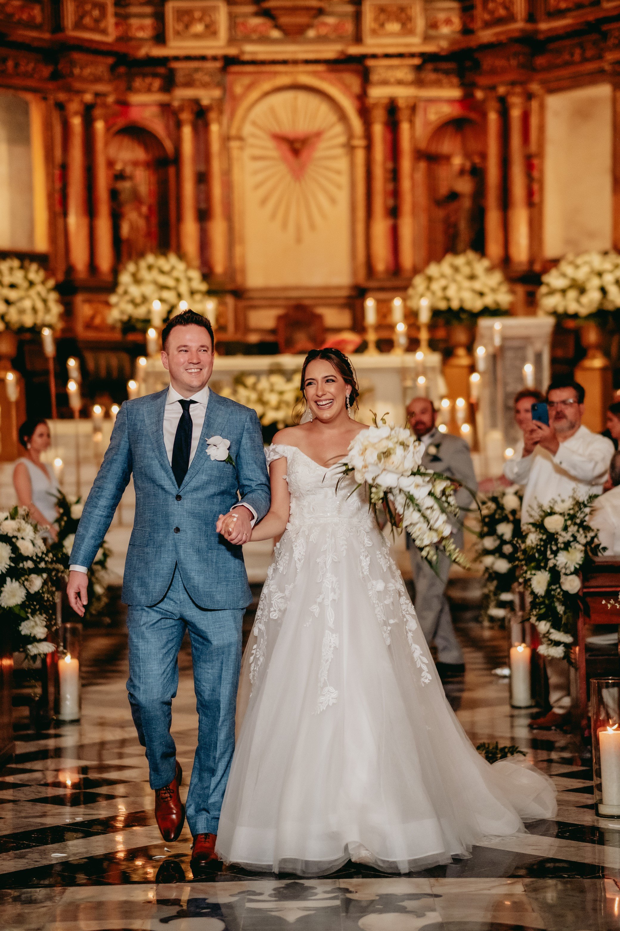  Catholic church traditional wedding ballgown  