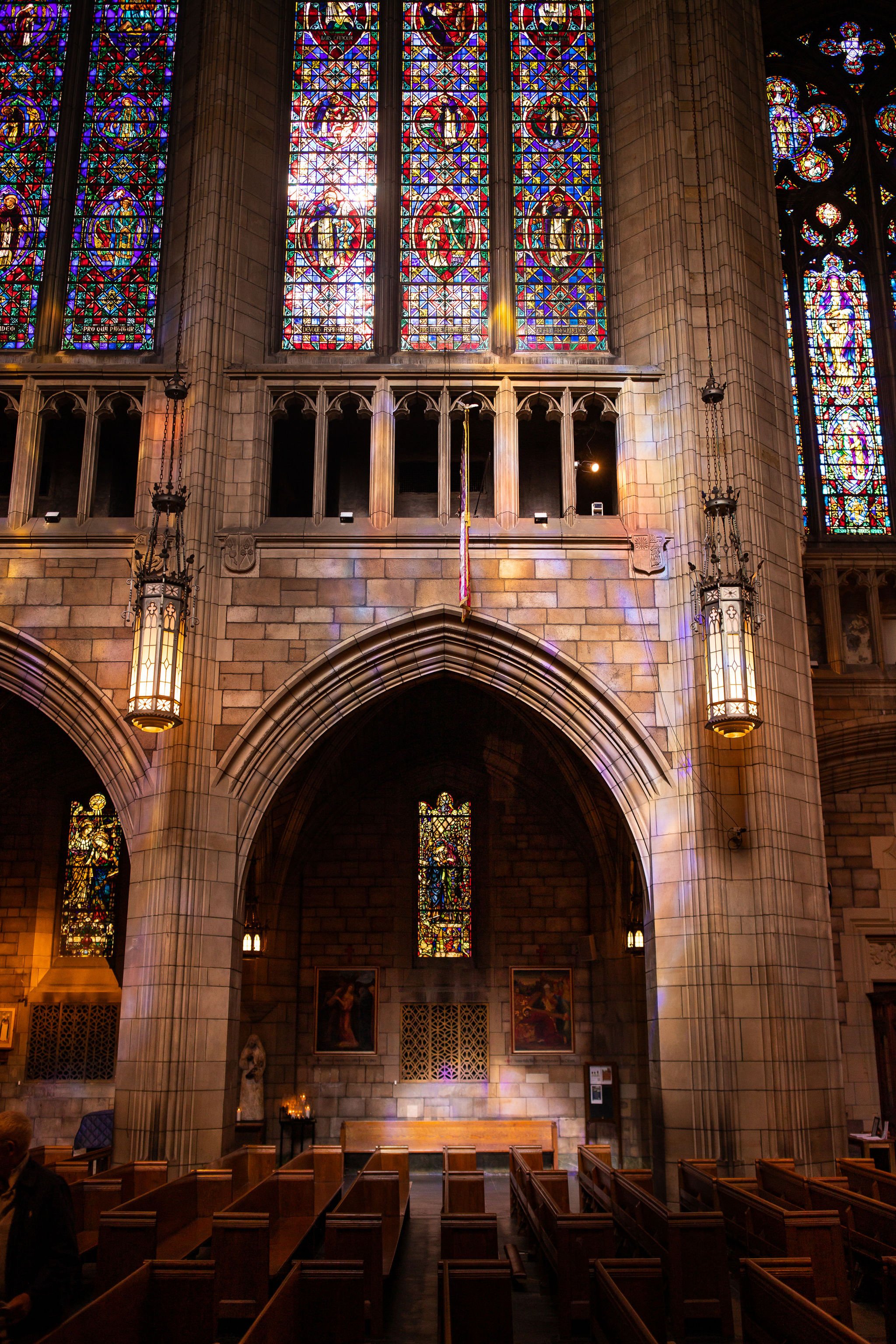  cathedral NYC church ceremony stained glass city wedding 