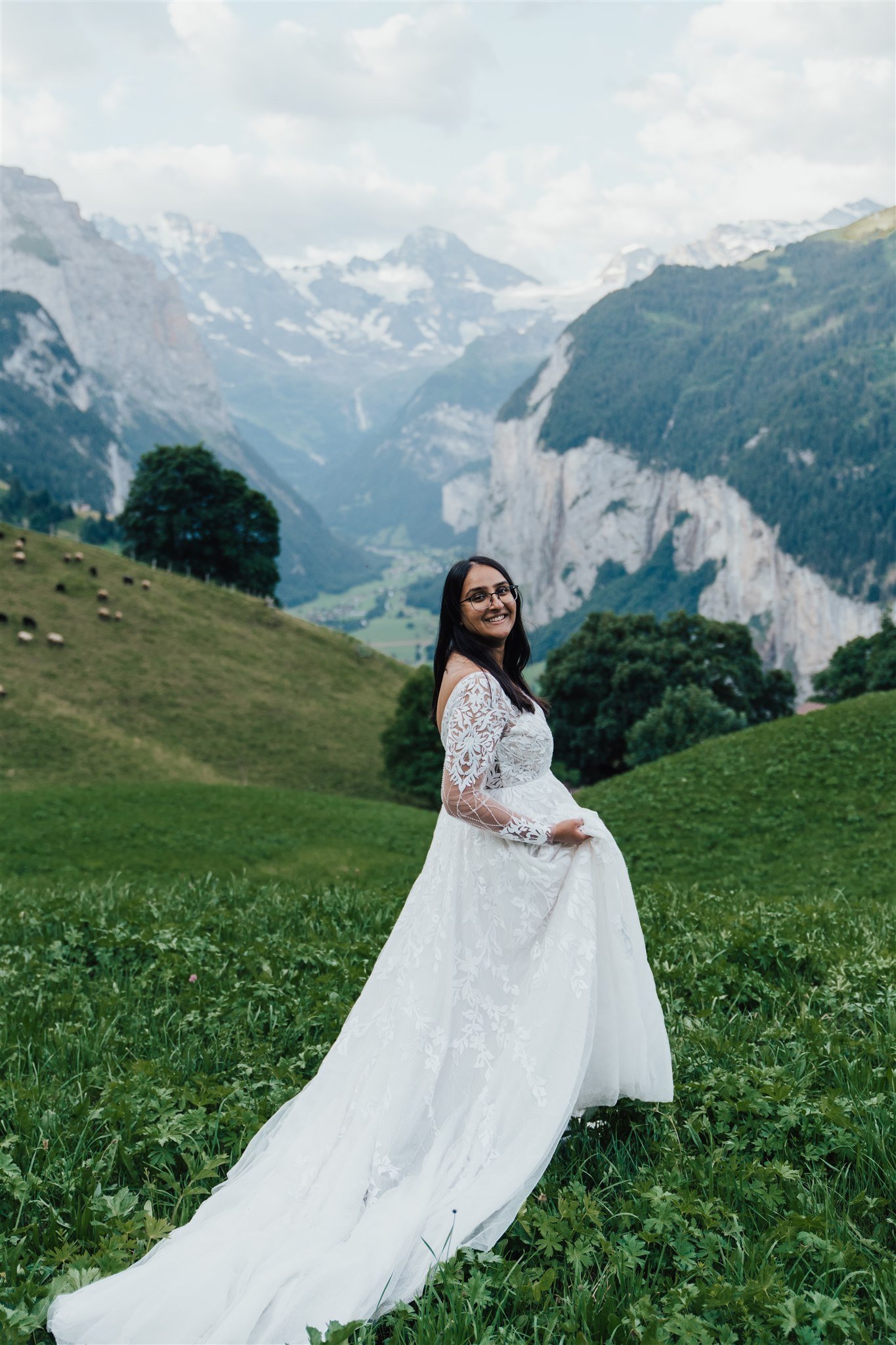  long sleeve gown enaura bridal adventure elopement  