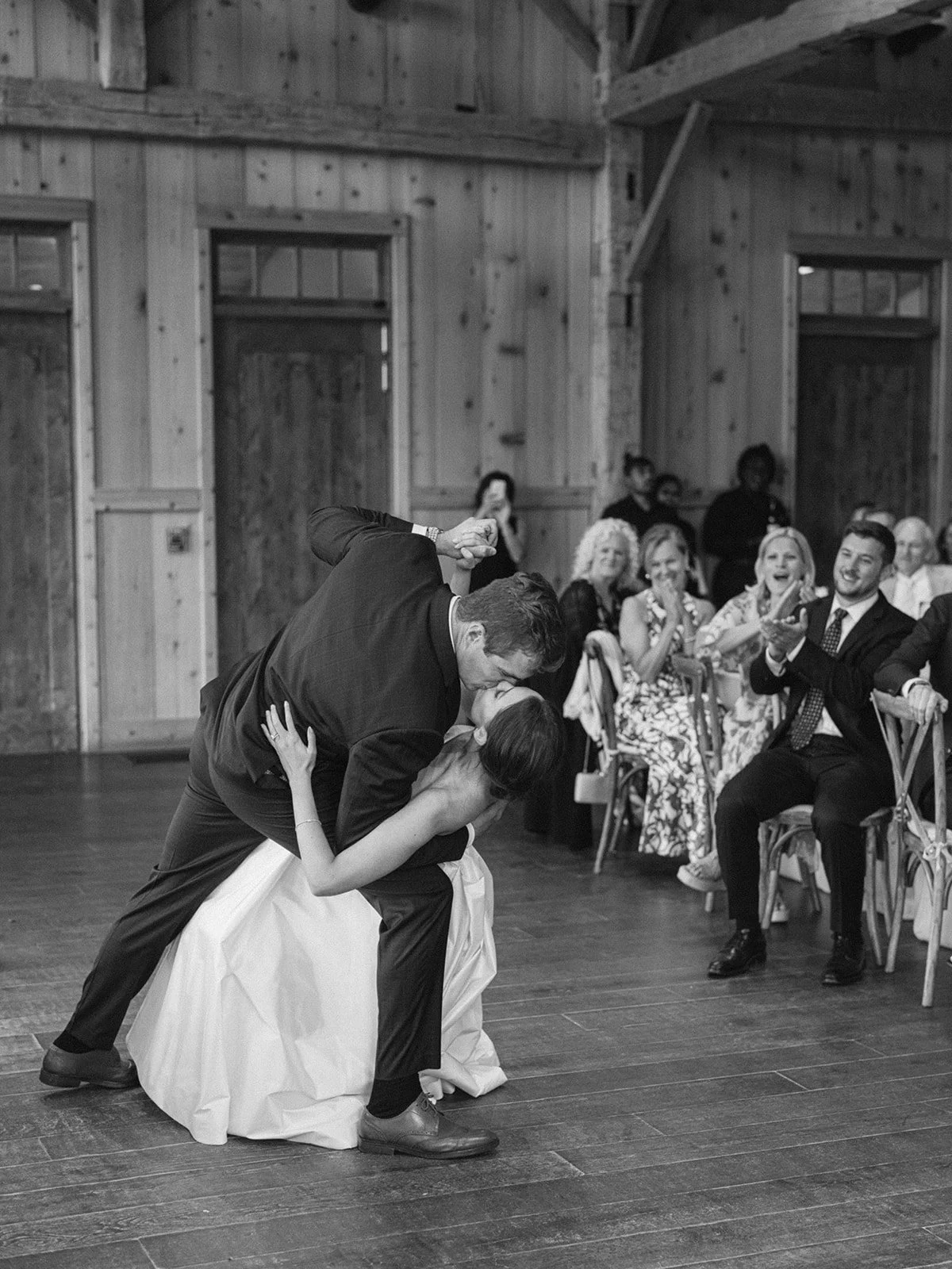 Devil’s Thumb Ranch Summer Colorado Wedding Romona Keveza L9155 Little White Dress Bridal Shop