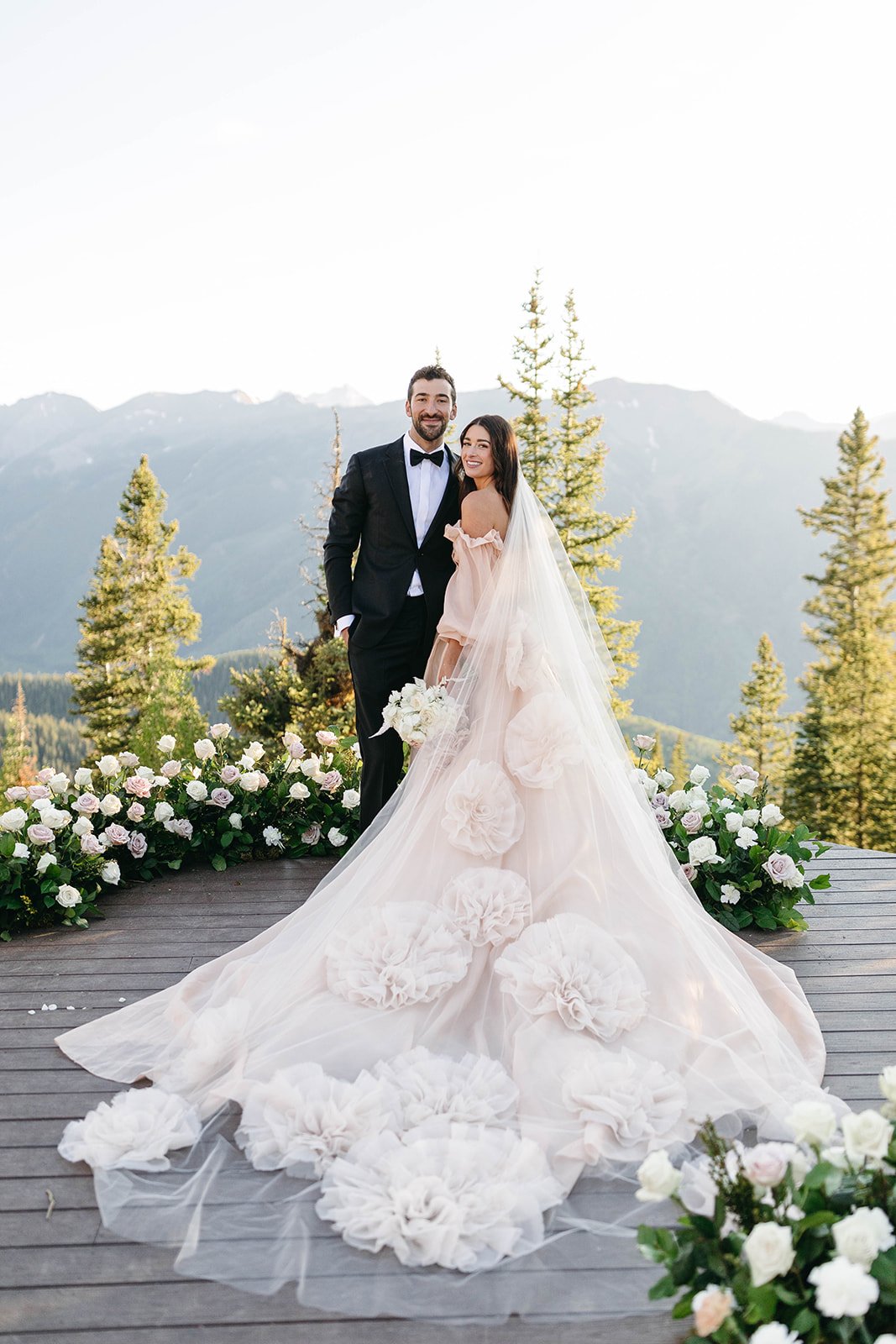 Monique Lhuillier, Pastel Wedding Dress