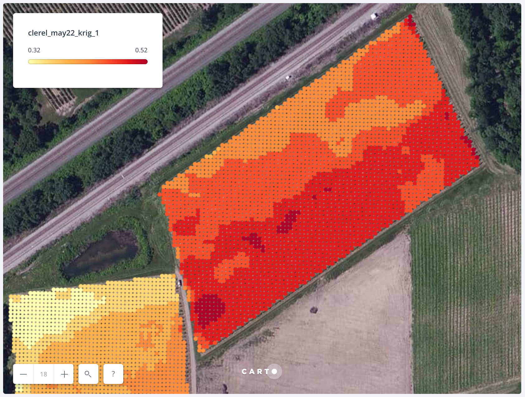 Local grape field health data
