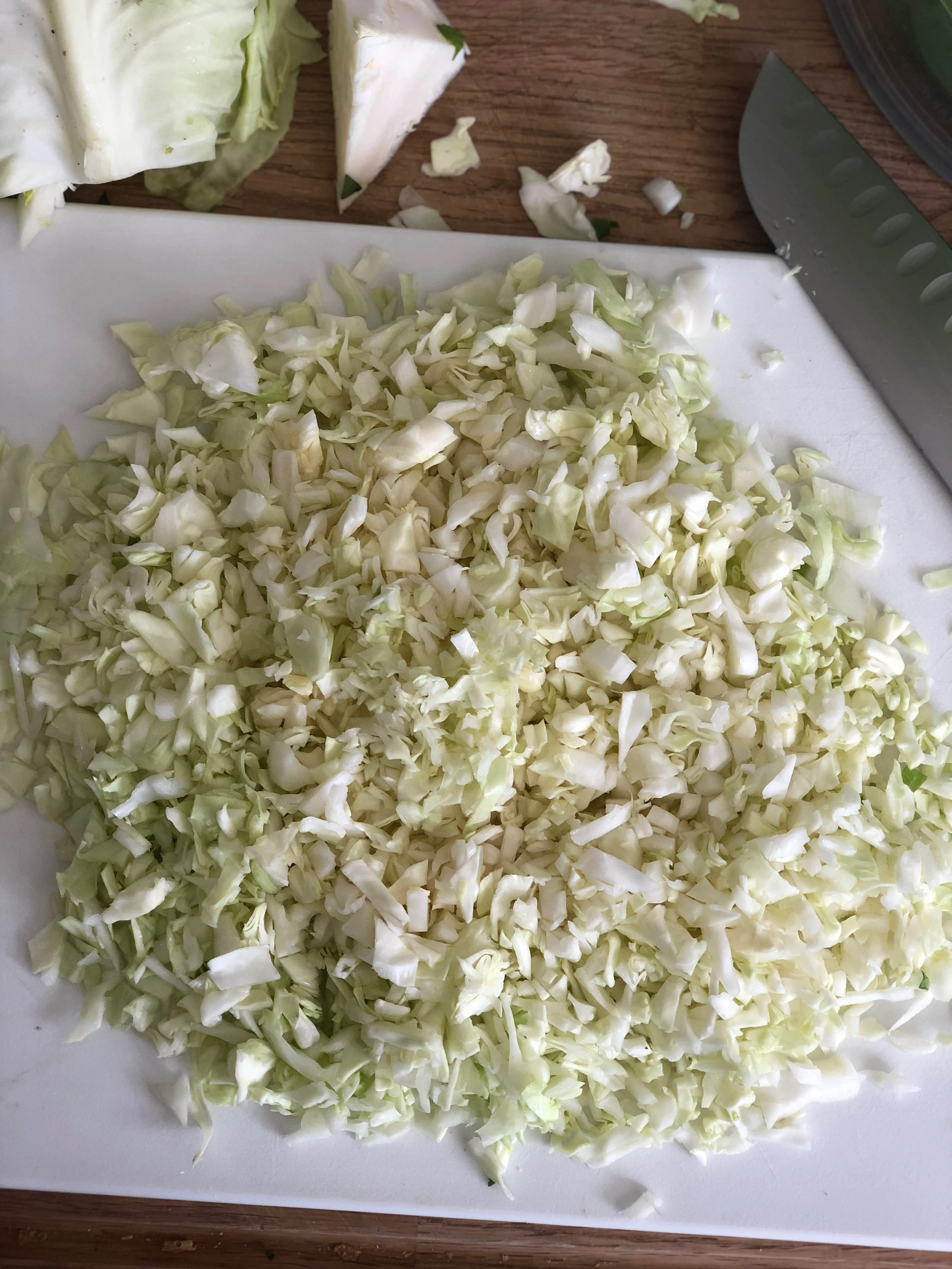 Proper Chopping is an important step and makes the salad taste its best.