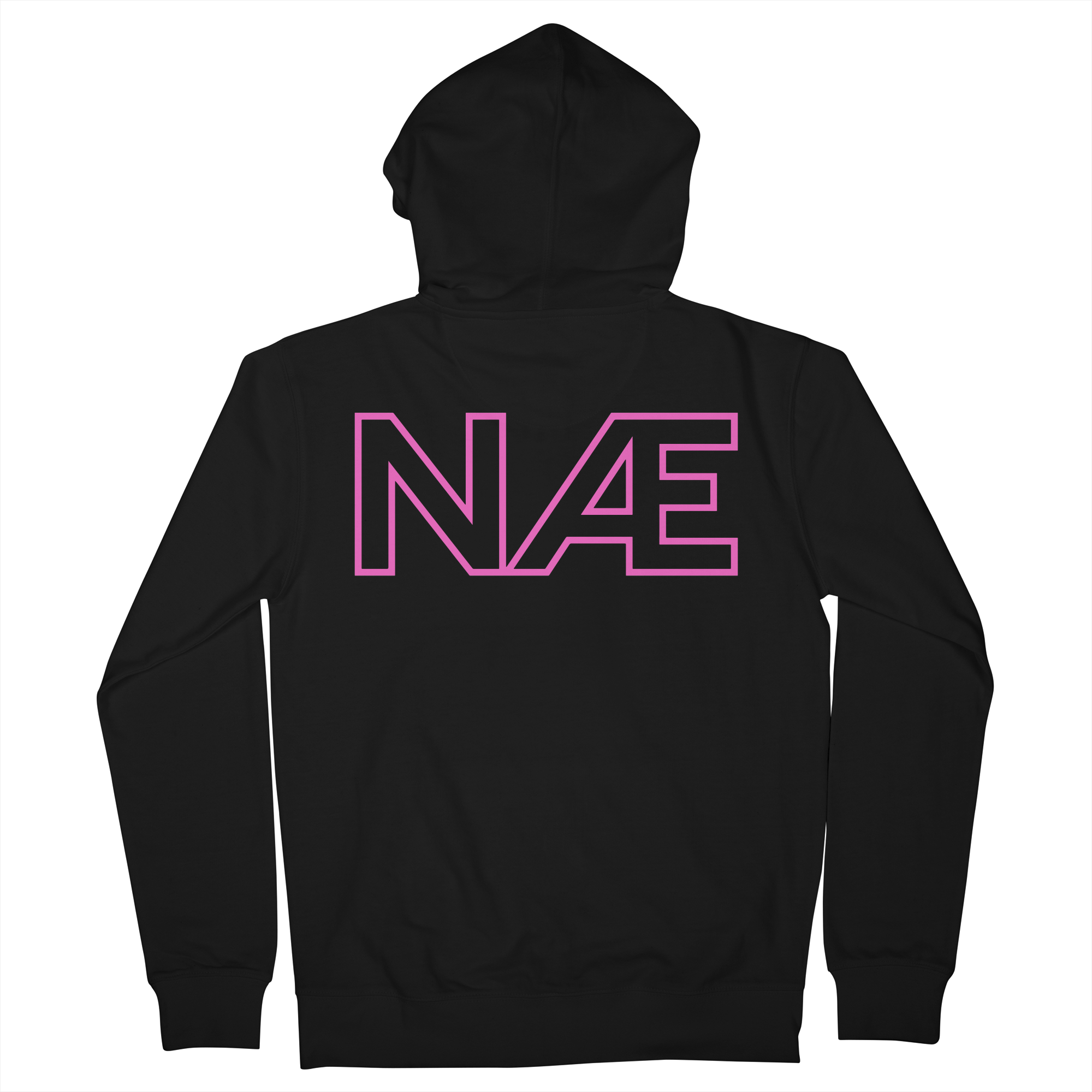 NAE Pink Logo Zip-Up Hoodie