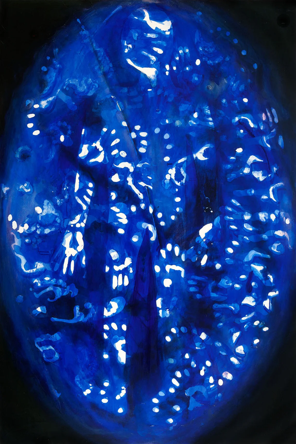 W-488-M (Self Portrait in Ice), 2009-10, oil on canvas, 72 x 48 inches