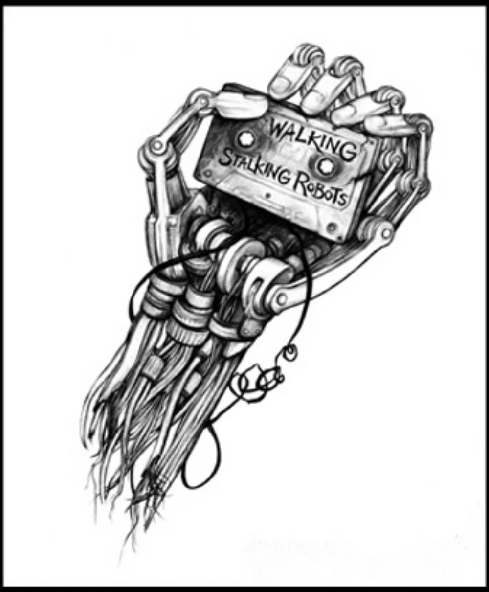 Band Logo for Walking Stalking Robots