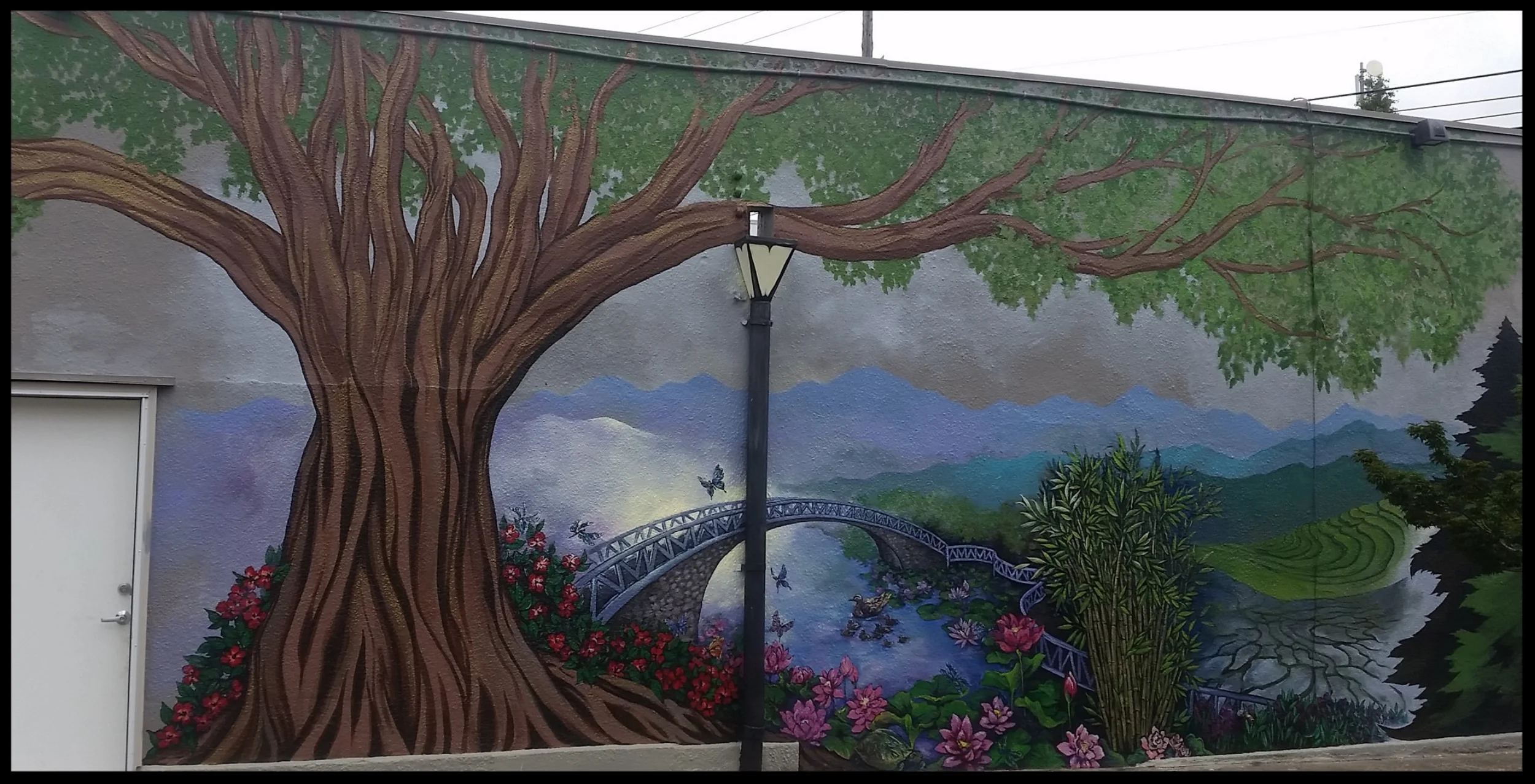 Newest addition to a larger mural for Mekha Vietnamese Restaurant in Northeast Portland