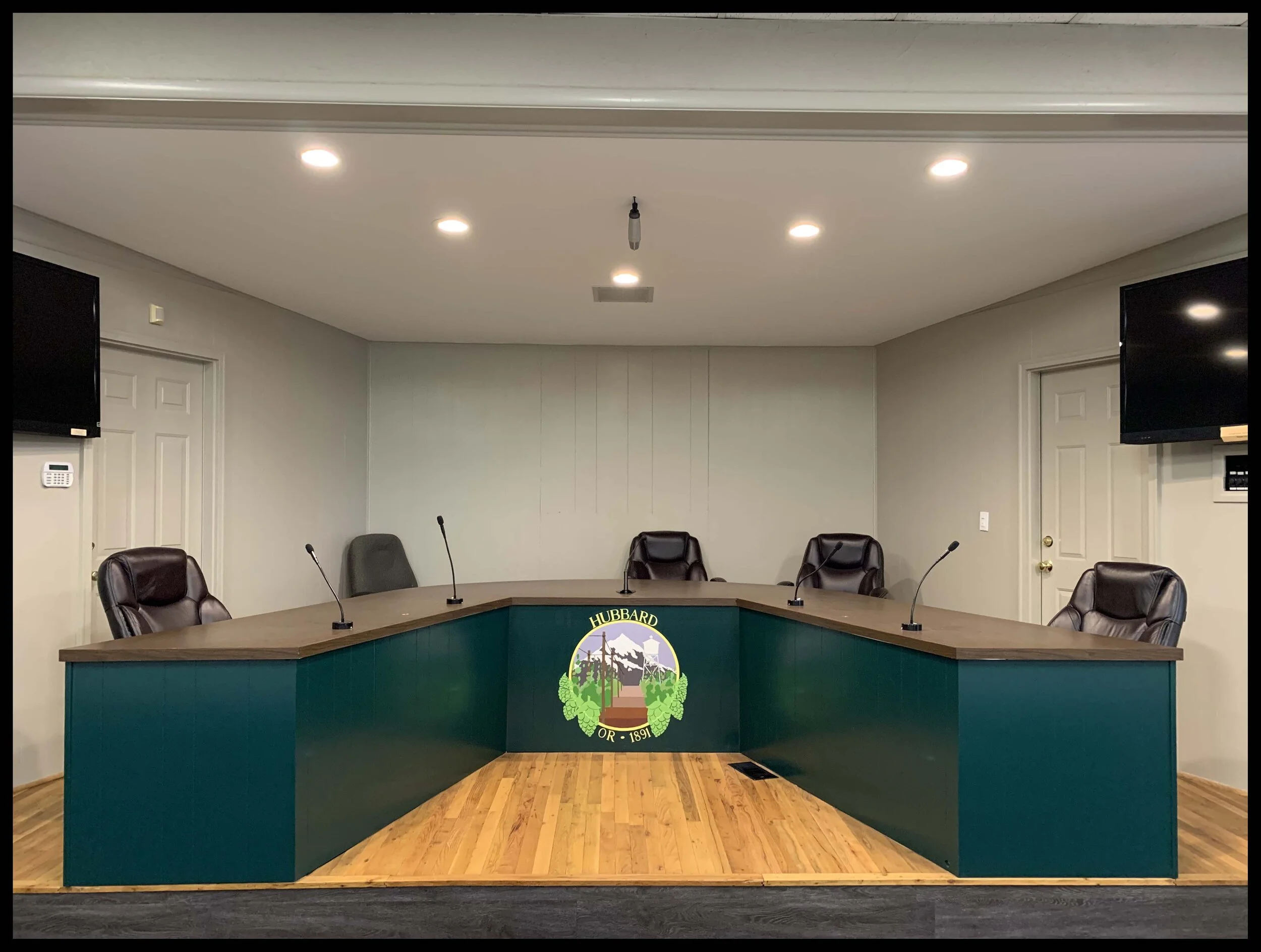  Hubbard’s City Hall interior sign 