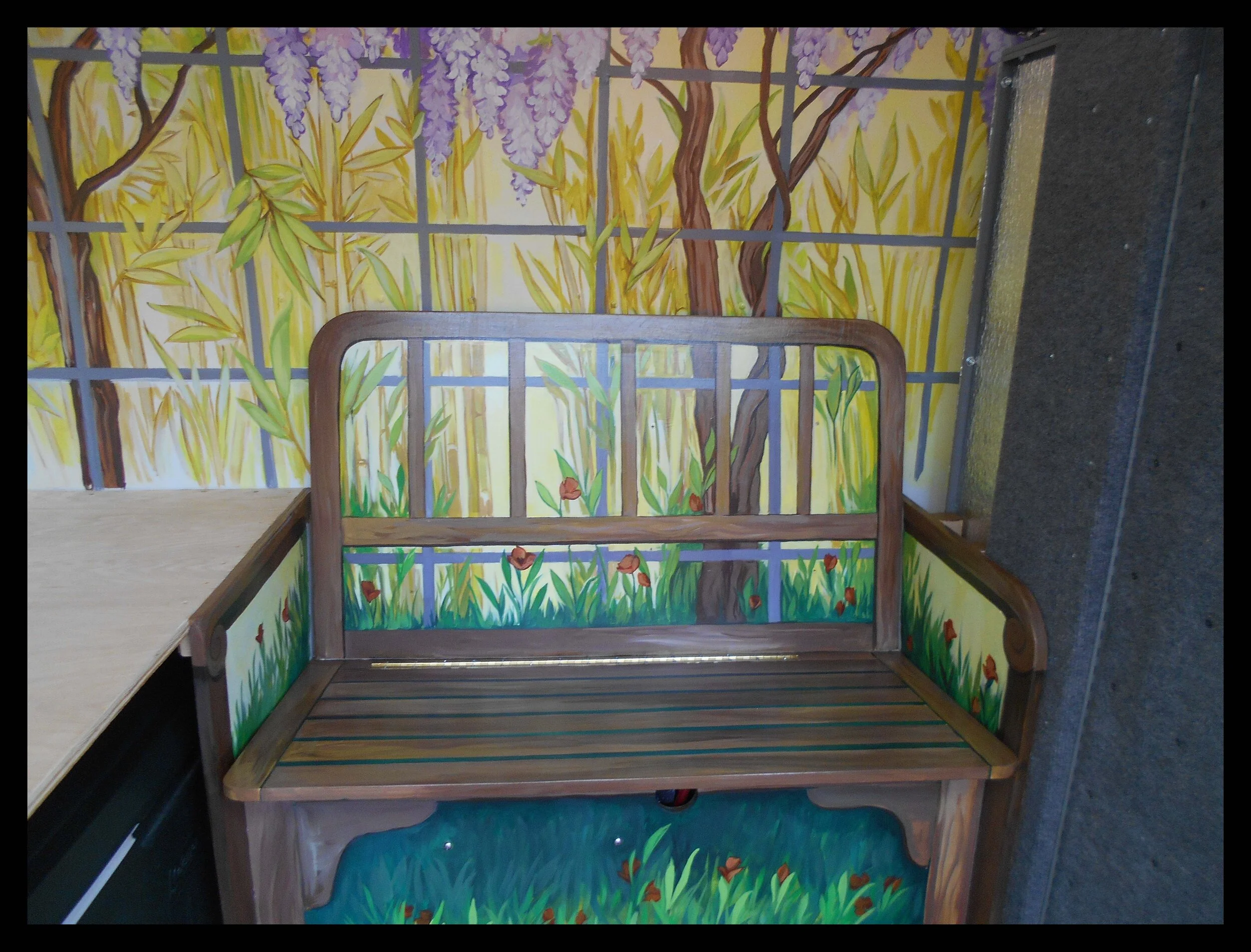  Detail from a custom camper van interior 