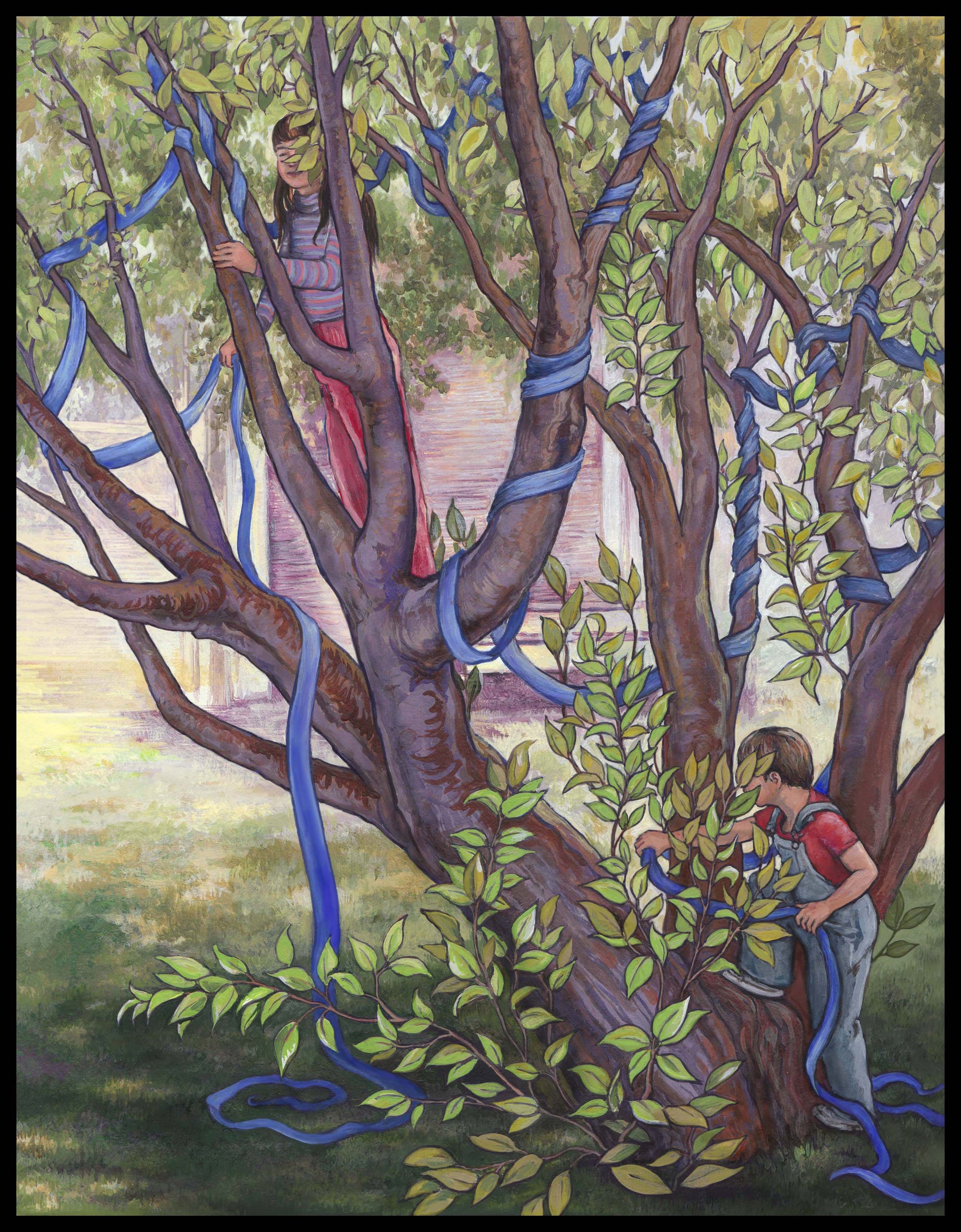 Watts St, 1990, currently on display at Oregon Society of Artists