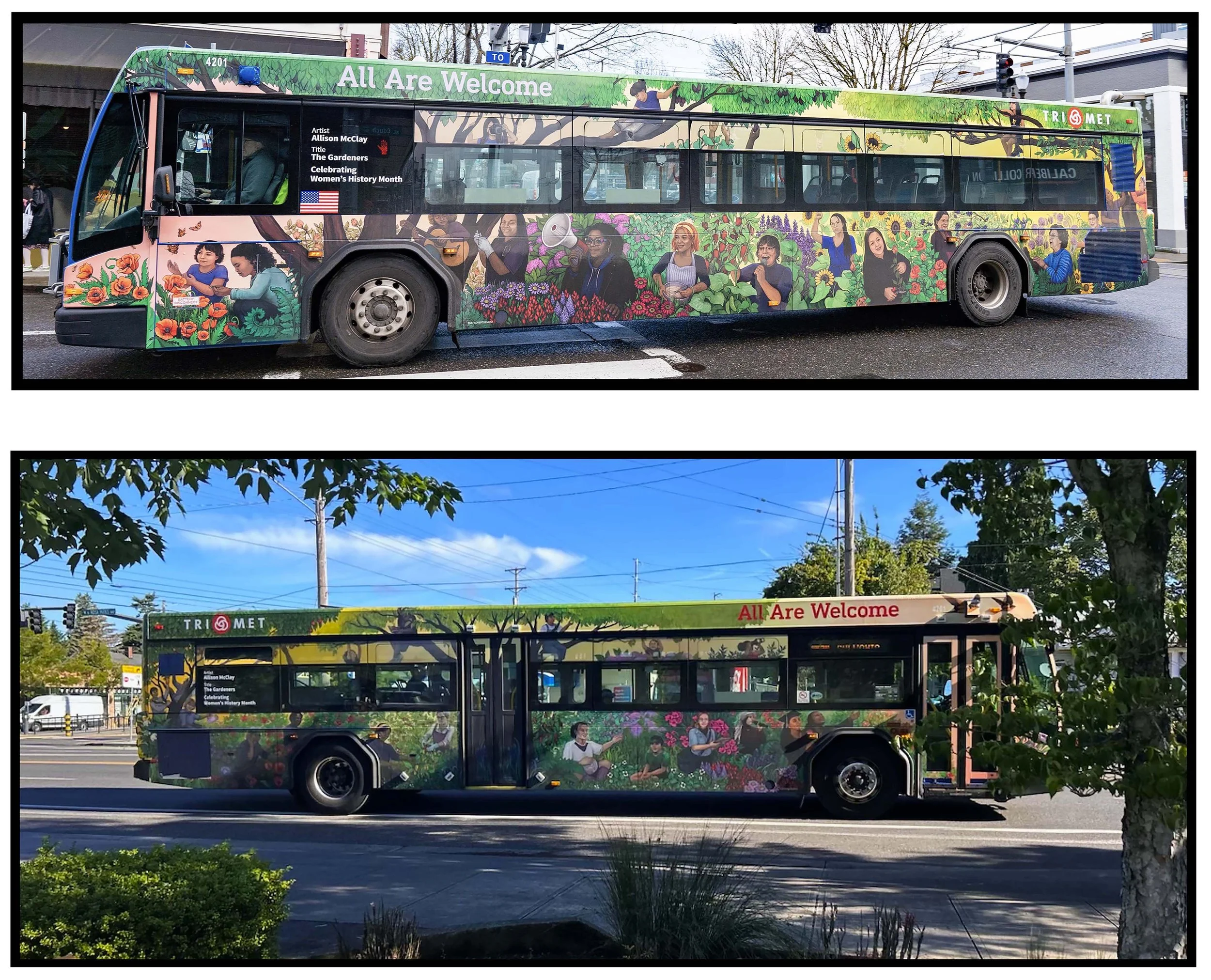 Printed Bus Mural for Women’s History Month