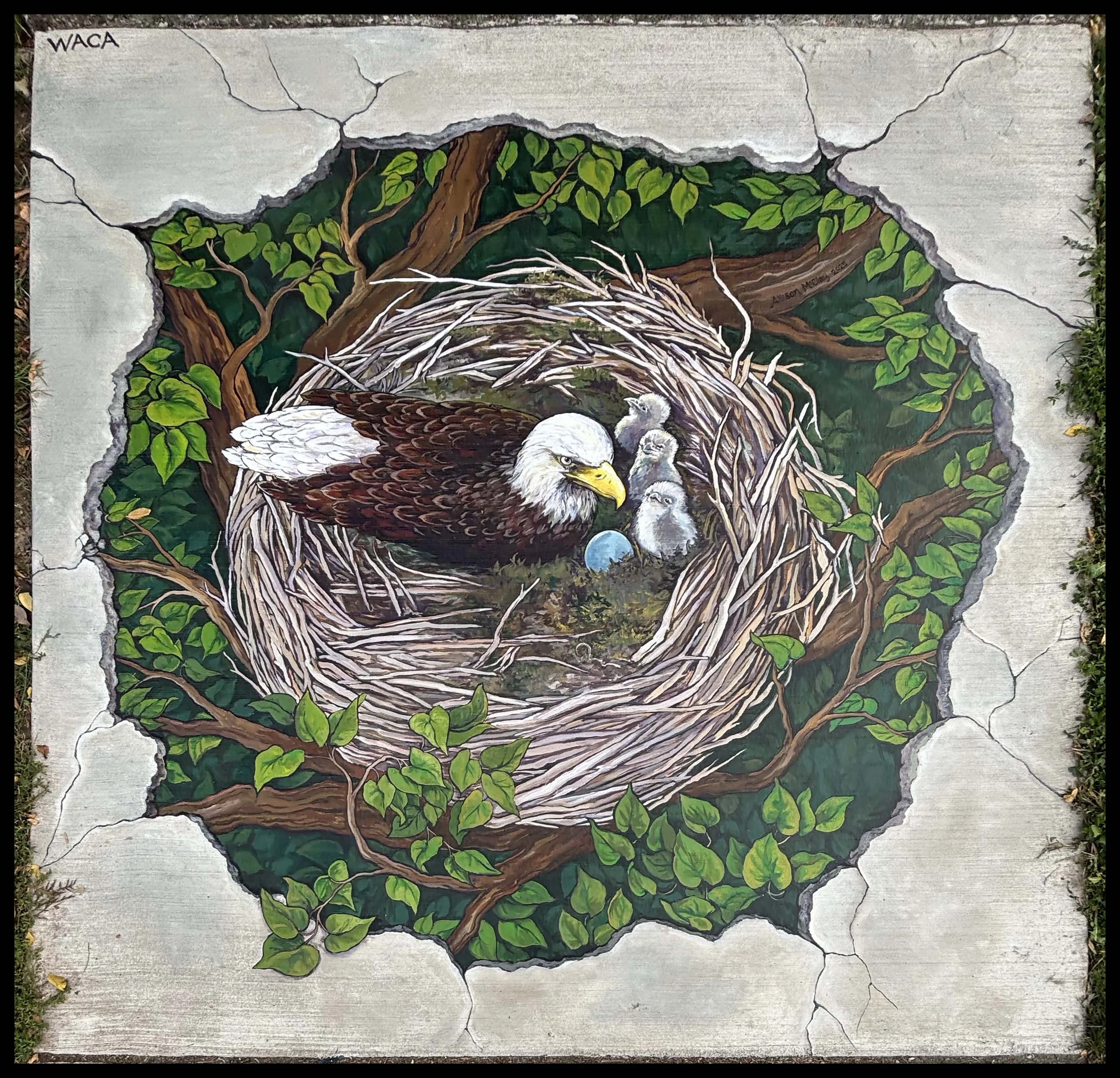 Sidewalk Mural for the city of Washougal, Washington