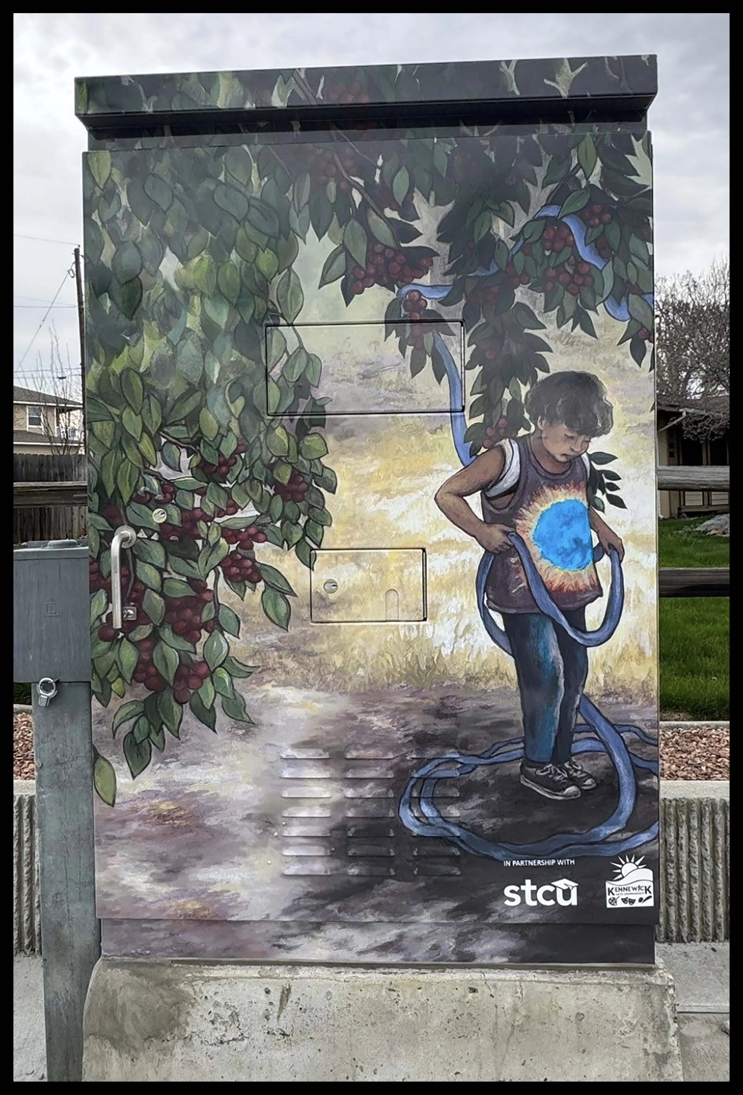 Cherry Pickers Traffic Box Wrap in Kennewick, Washington 