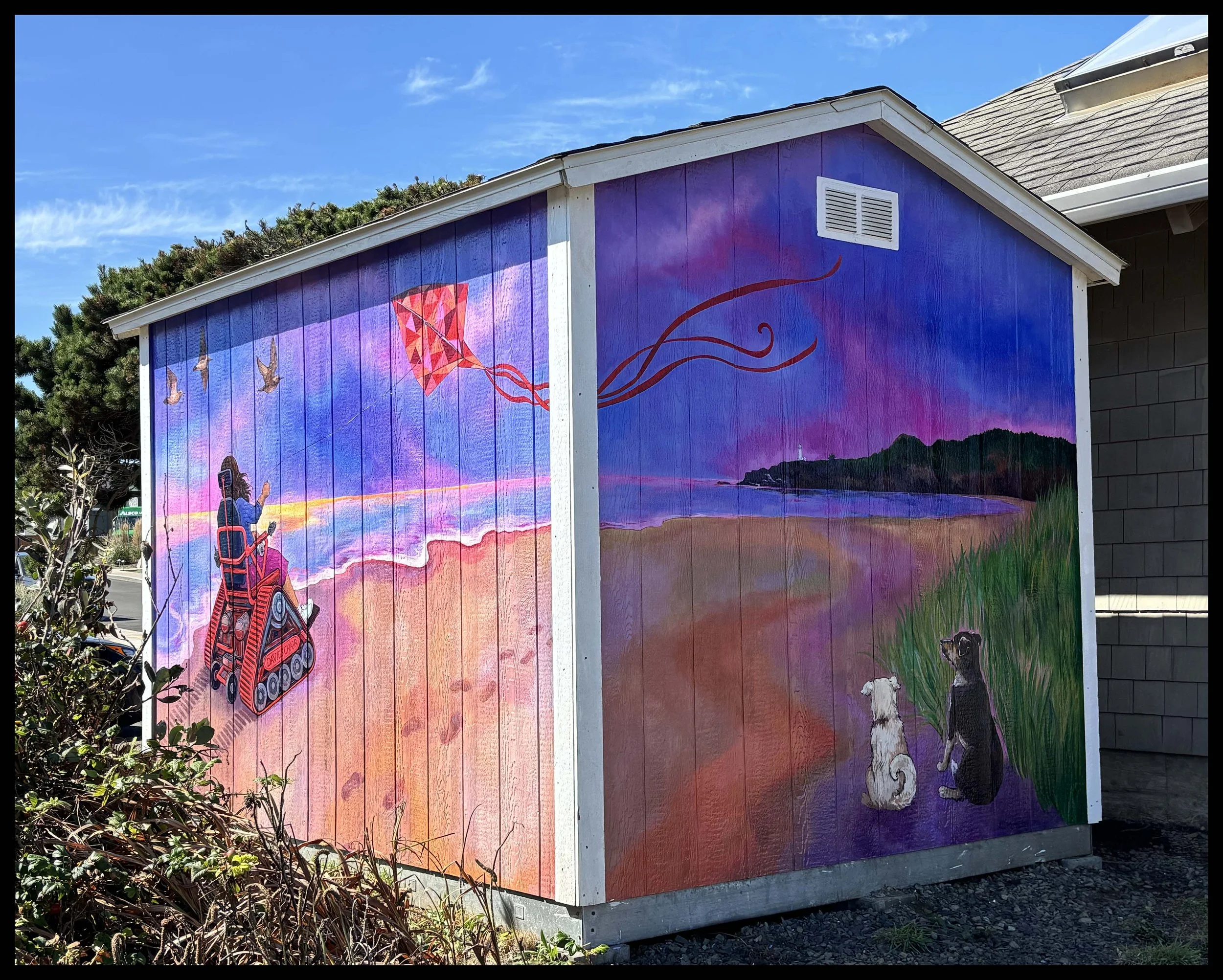  Mural for the David’s Chair building at Nye Beach, Newport Oregon 