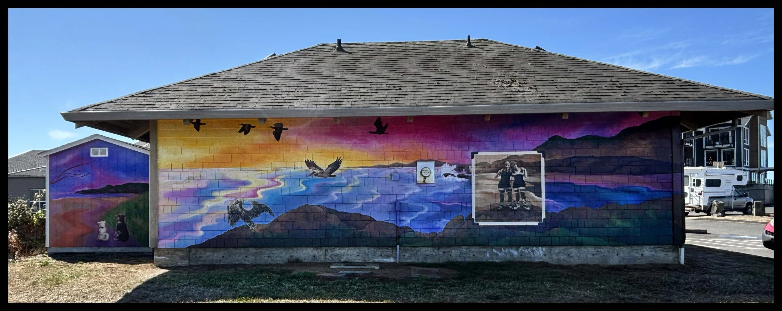  Nye Beach Mural in Newport Oregon 