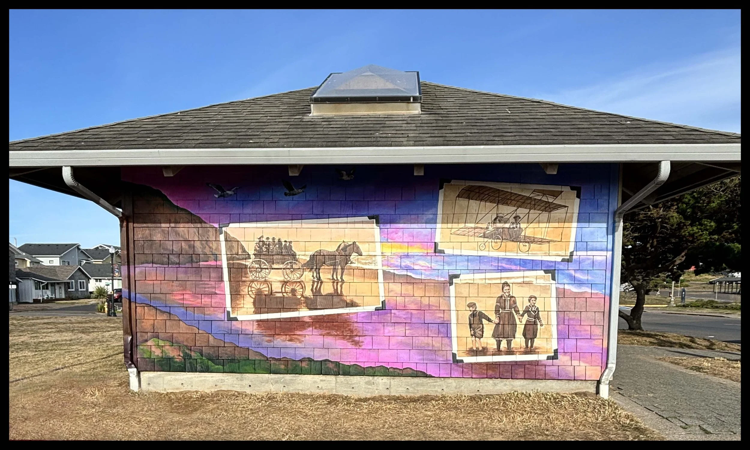  Mural at Don and Ann Davis State Park in Newport Oregon 
