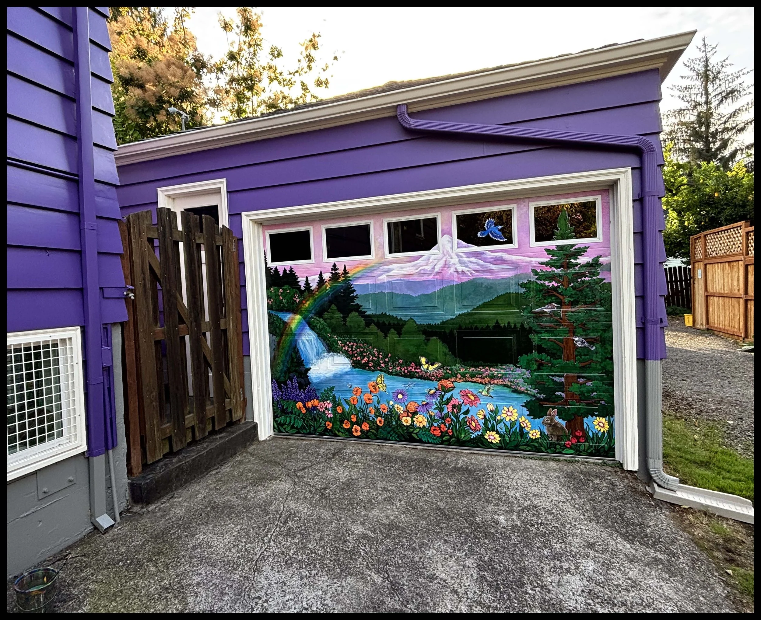  Mural for a residence in Northeast Portland 