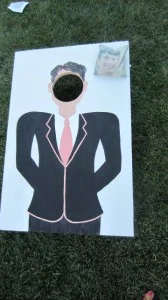 ... and he cornholes games