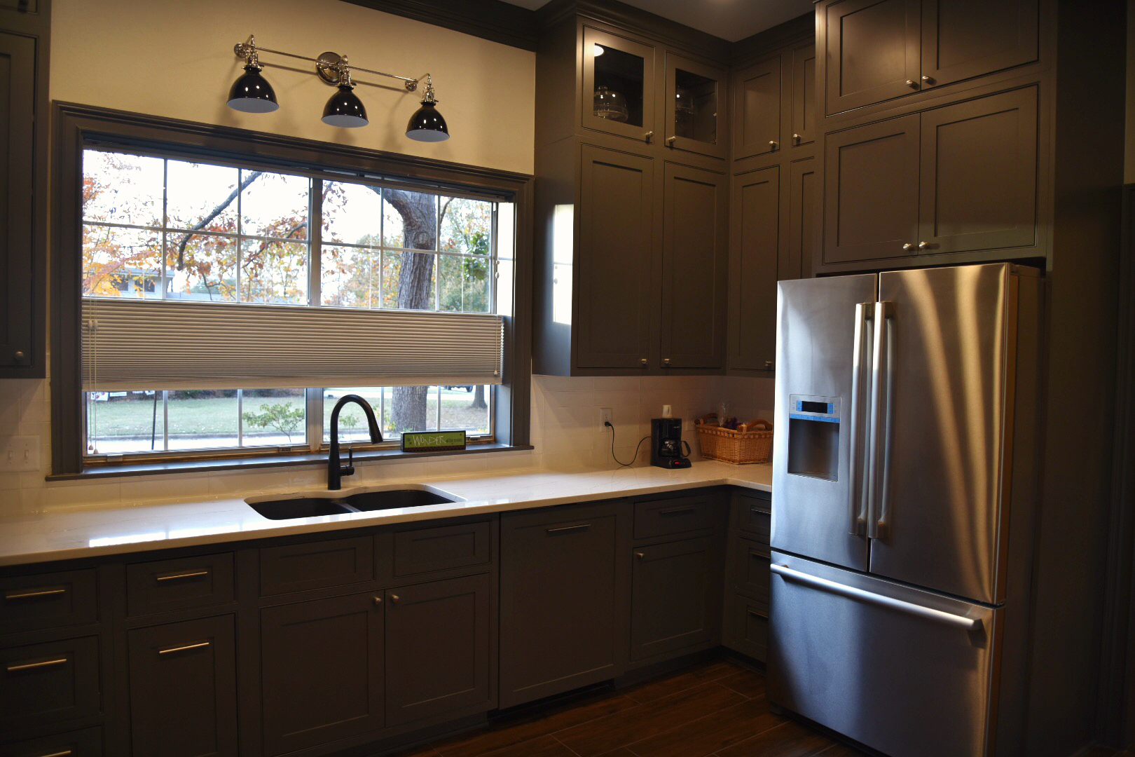   Bosch &nbsp;appliances,&nbsp; Cambria &nbsp;countertops, and Shiloh cabinetry are included in this local kitchen project... 