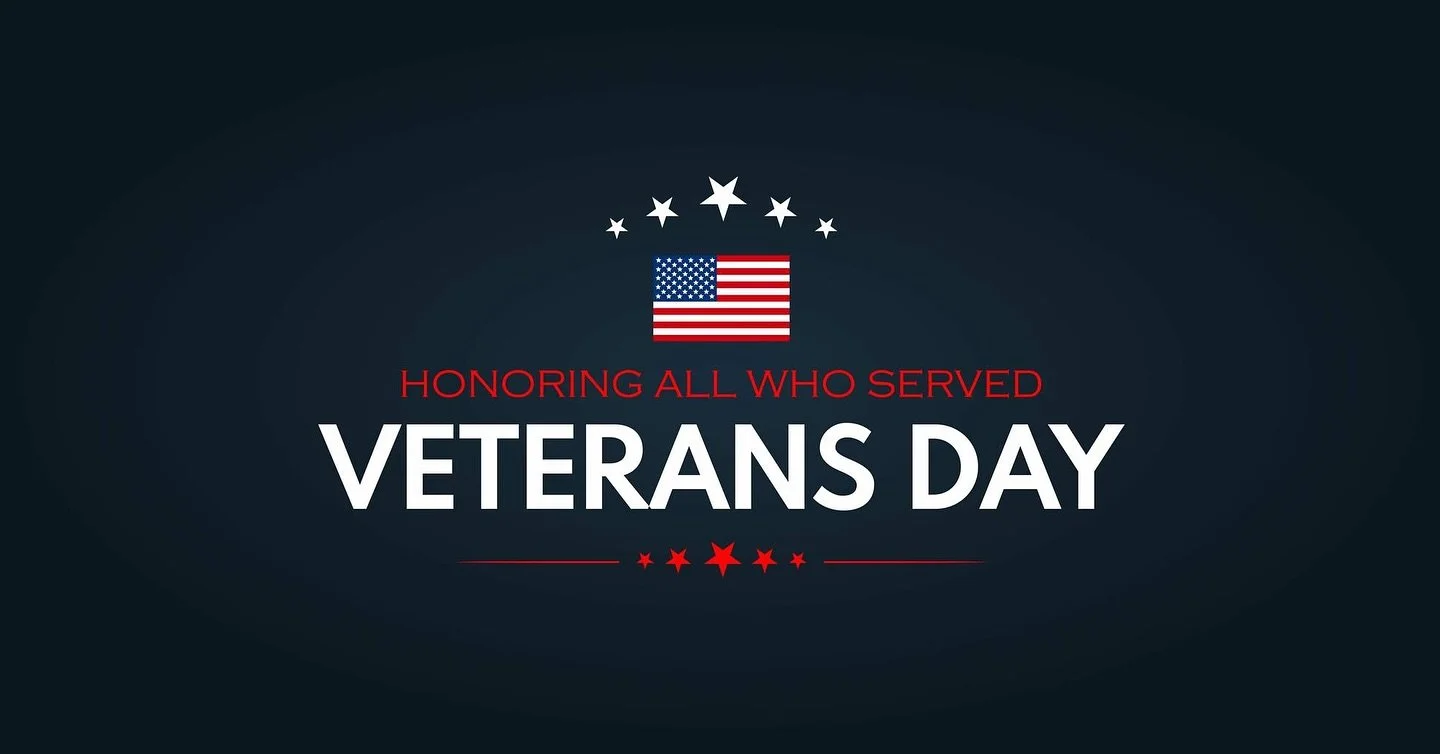 We are grateful for all of our veterans. Thank you for safeguarding our freedoms and impacting our lives every day!