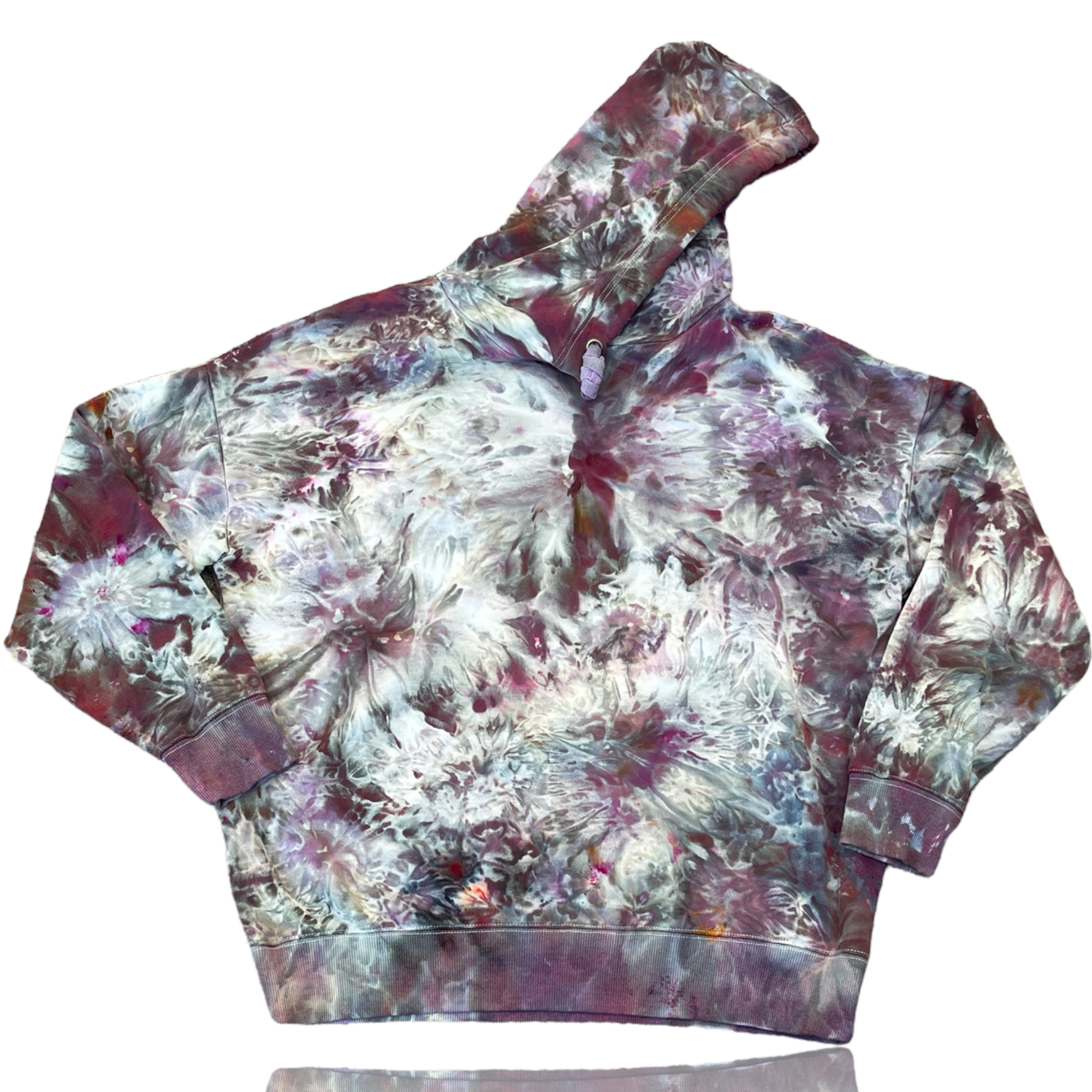 Tie Dye Hoodie/Sweatshirt | Women's Large | Ice Dye