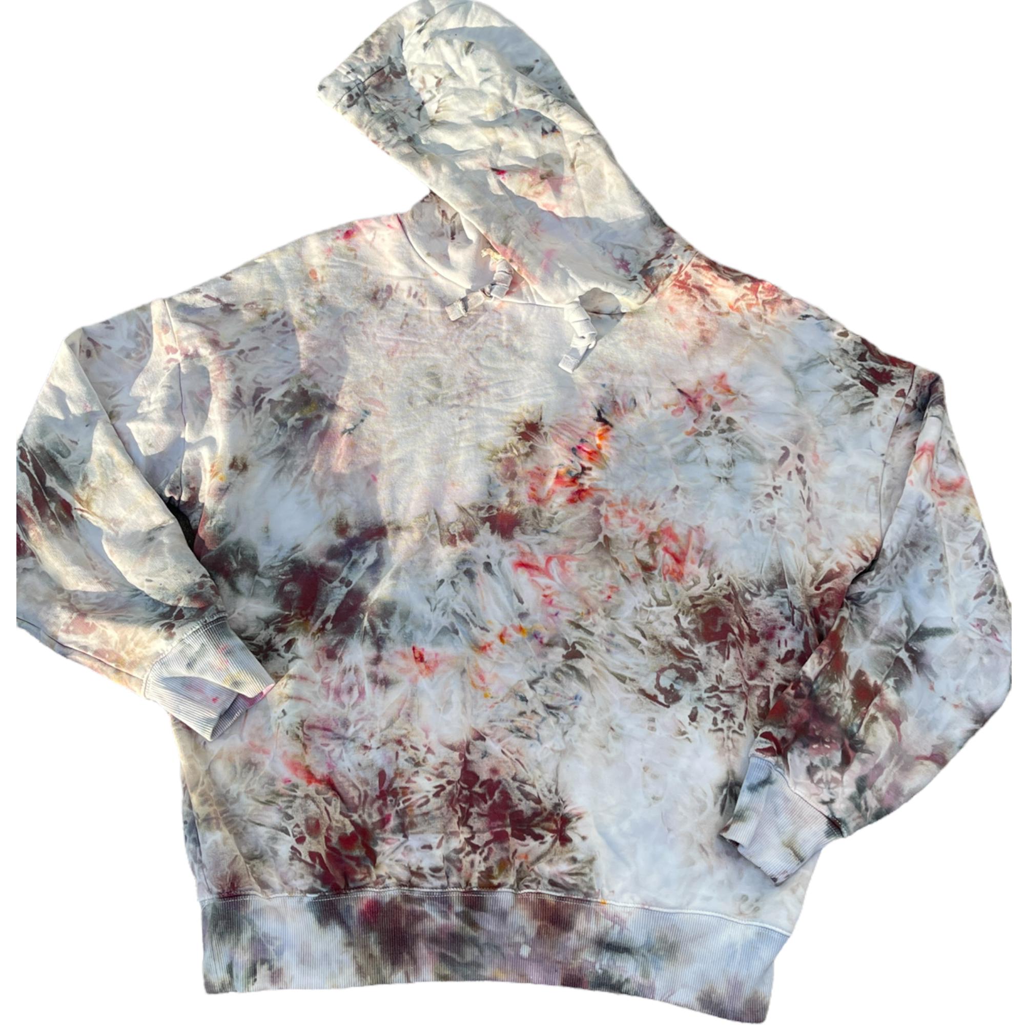 Women's Hoodie Sweatshirt, Tie Dye Hoodie, Large