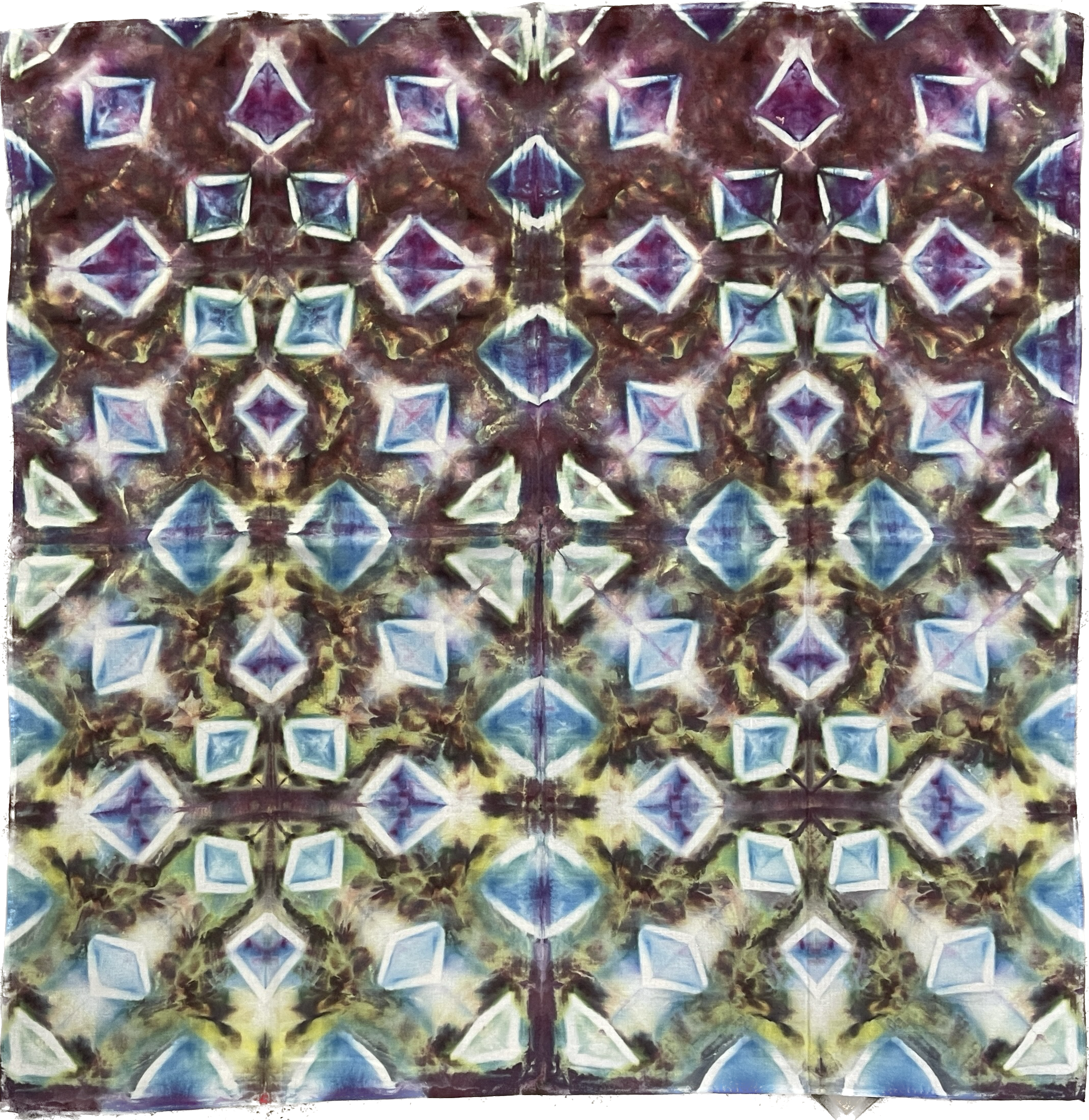 Tie Dye Bandana, Handmade Unique Design