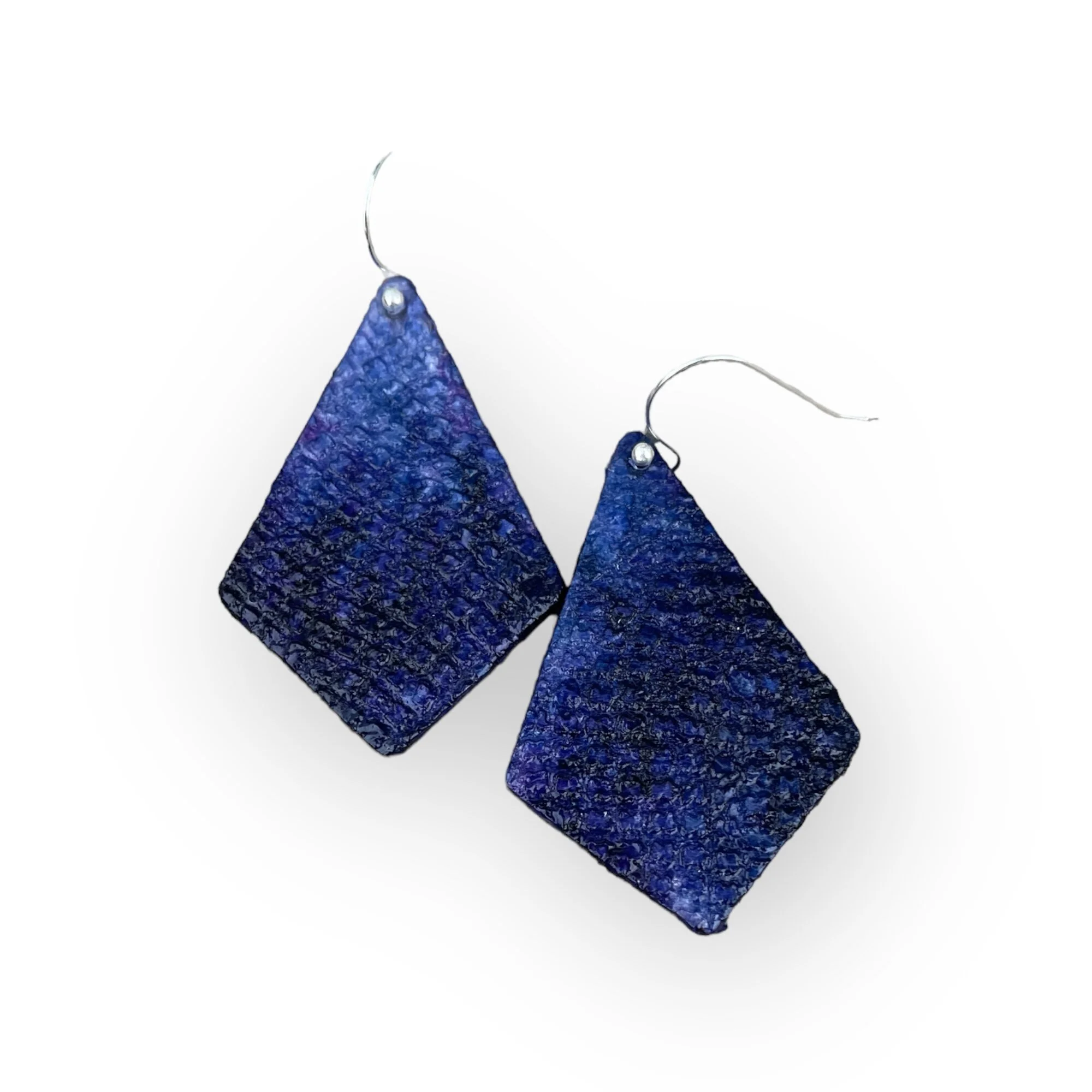 Purple Dangle Tie Dye Earrings, Festival Accessories