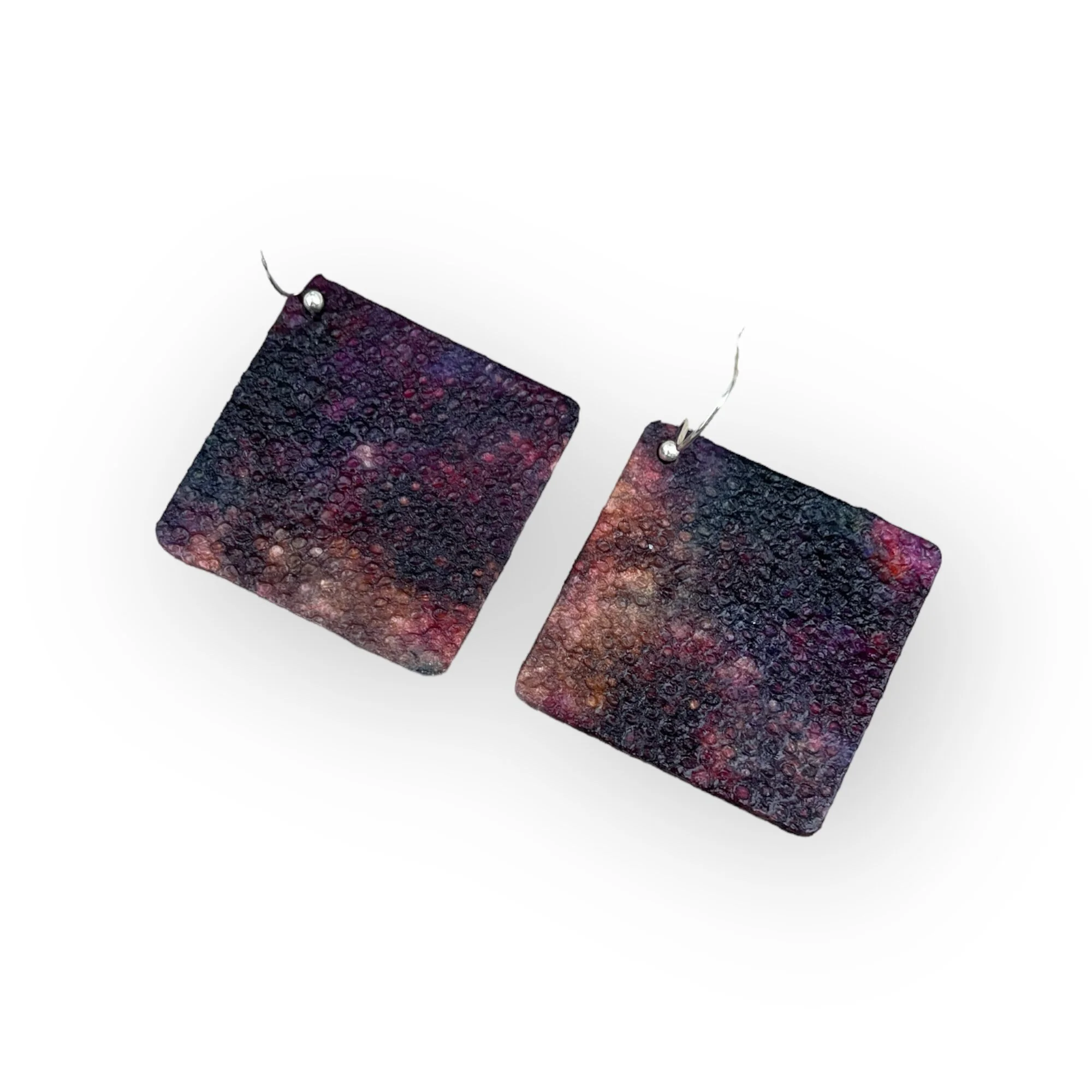 Festival Earrings, Tie Dye Earrings