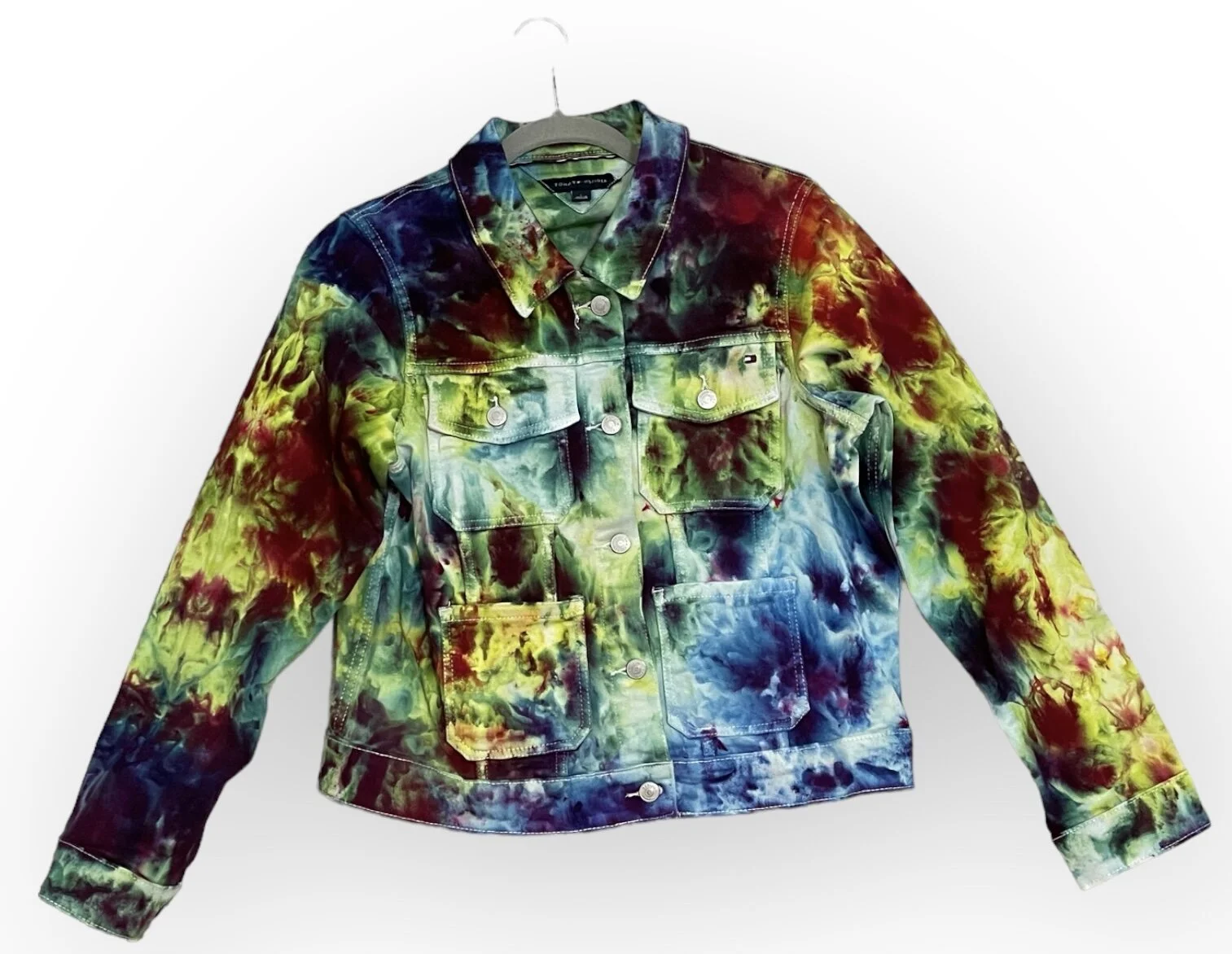 Denim Jacket Tie Dyed Size Large