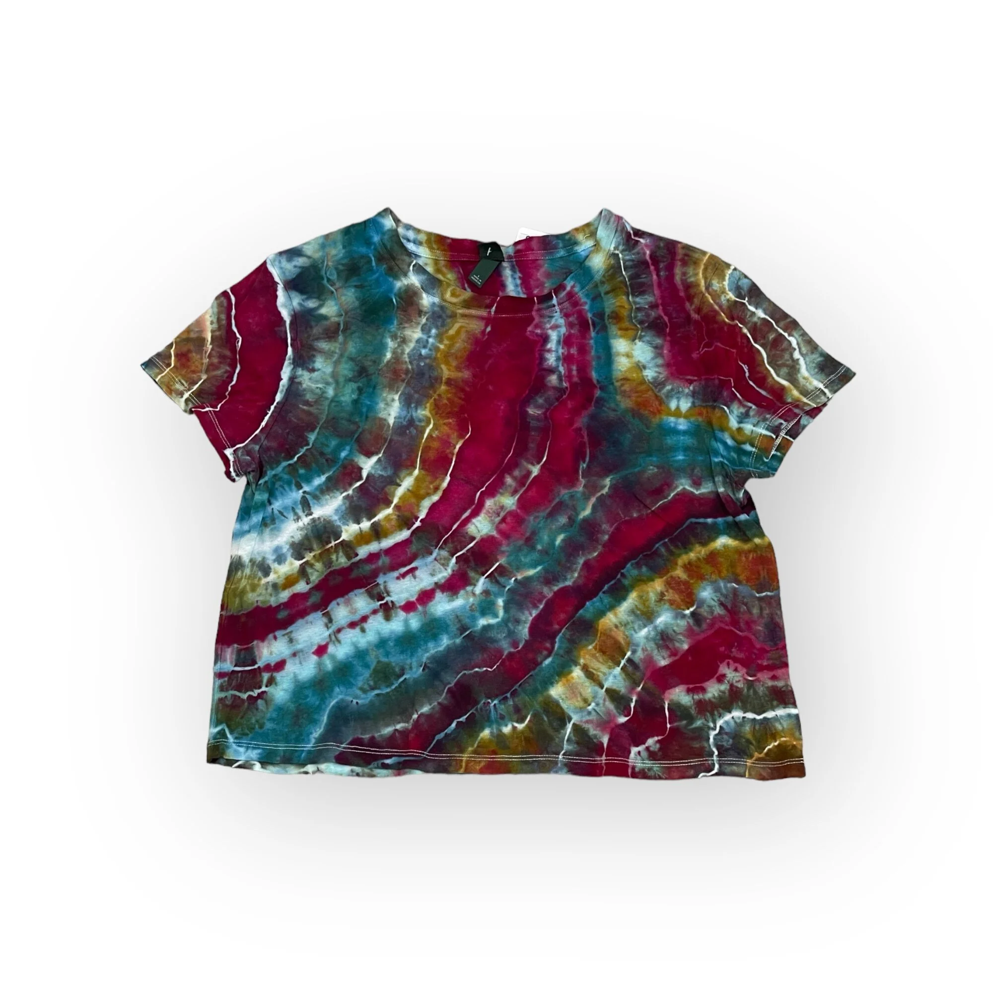 Large Women’s Geode Tie Dye Short Sleeve Relaxed Fit T- Shirt