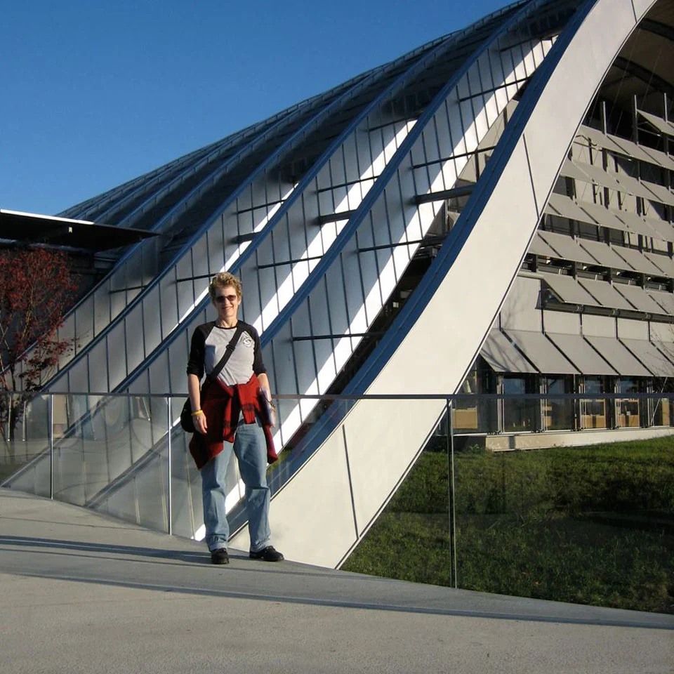   Studying art and architecture at the Paul Klee museum in Switzerland.  