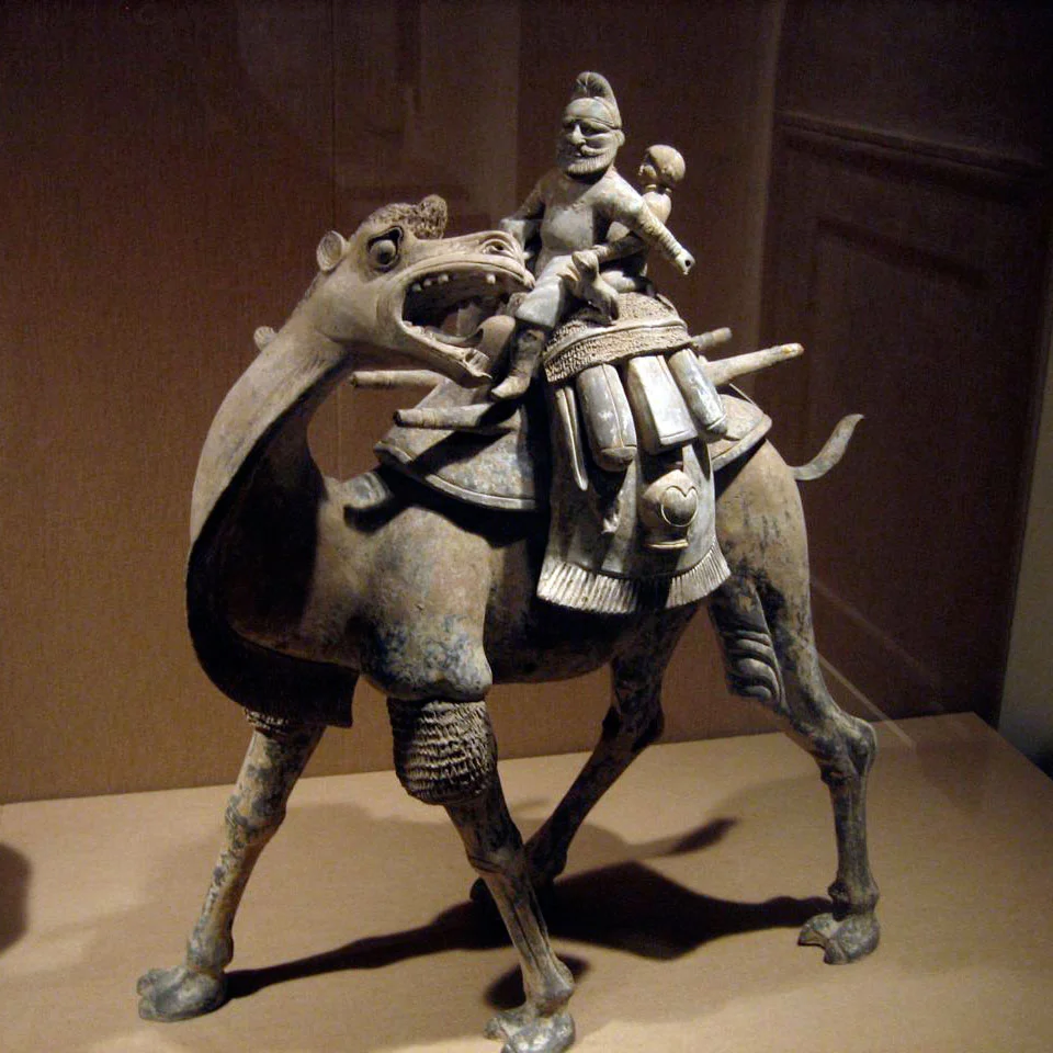   Tiny sculpture, so alive! I'd hate to make this camel mad. (Metropolitan Museum.)  