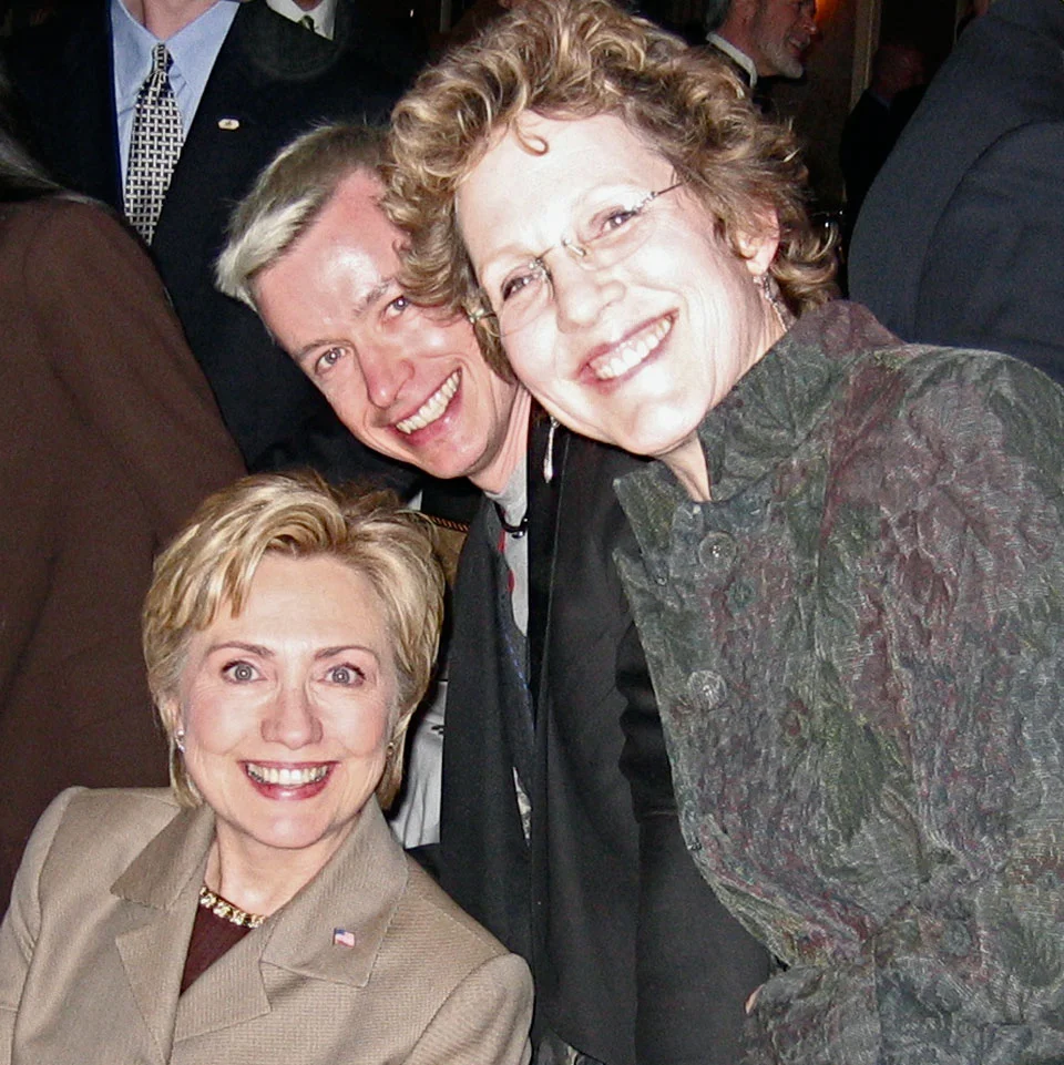   Movin' and shakin' with Hillary and my boss Bruce Steele.  