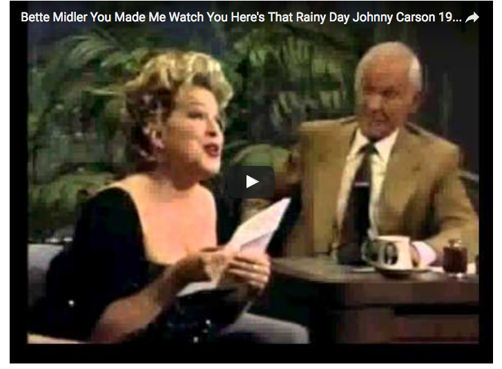 Bette Midler: the master at work