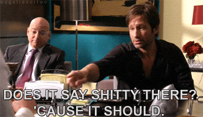 Obvi in my brain he's a person, not a fictional character, but the heart wants what it wants & my heart wants a convo with the one and only Hank Moody.