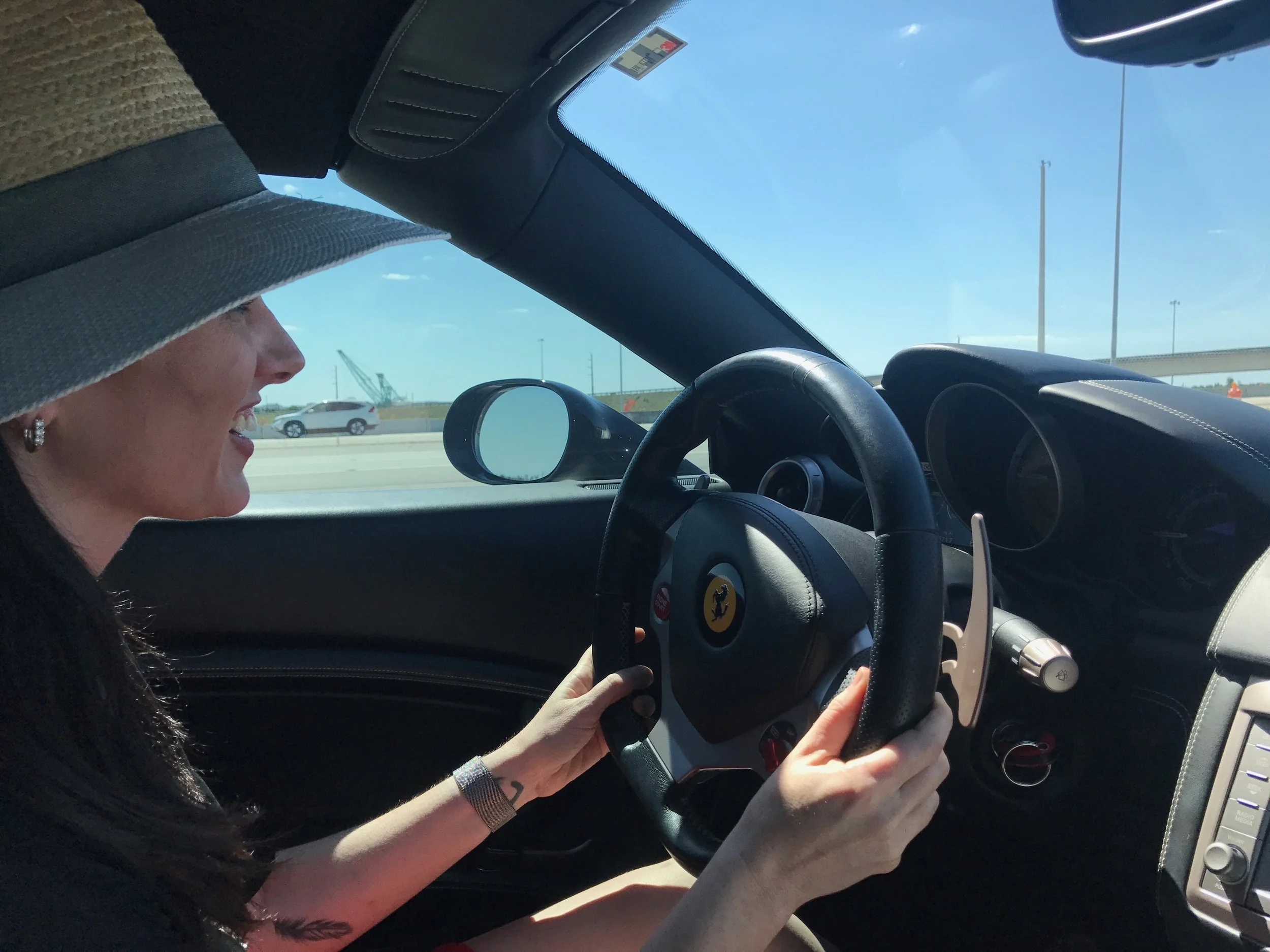 The famous symbol of Ferrari is a black prancing horse on yellow background, usually with the letters S F for Scuderia Ferrari. The horse was originally the symbol of Count Francesco Baracca, a legendary "asso" (ace) of the Italian air force during World War I, who painted it on the side of his planes.