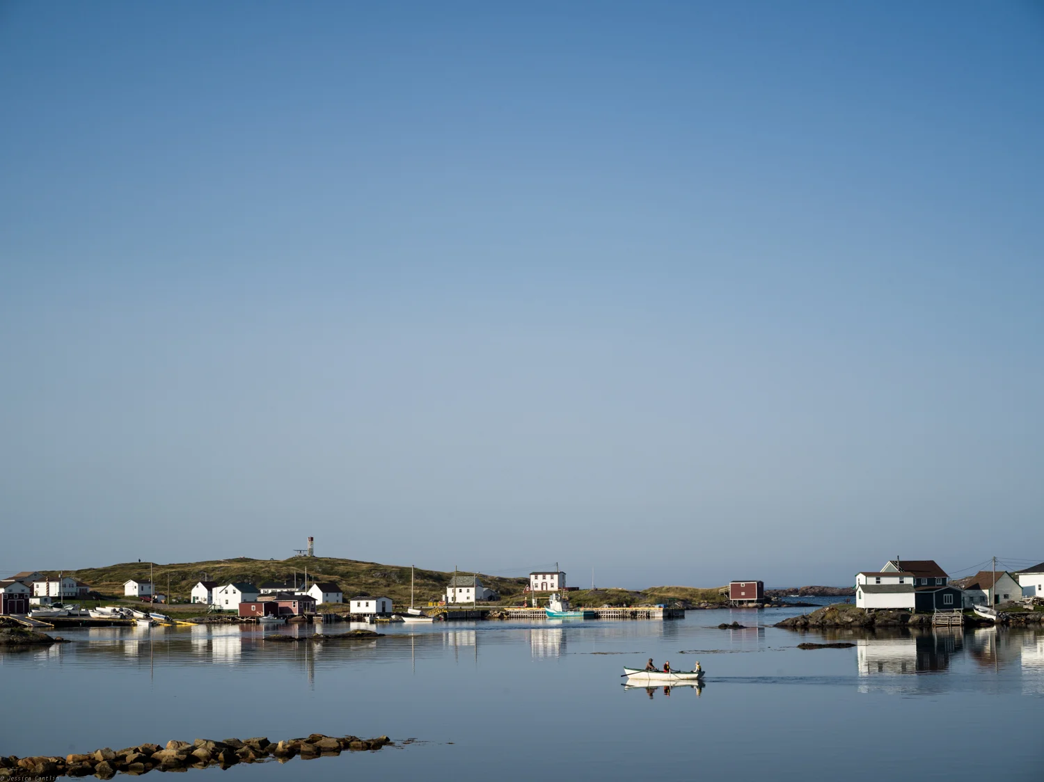 Rowing in the village Joe Batt's Arm